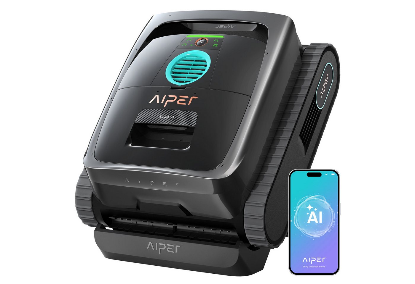 Aiper Poolroboter Scuba V3 Poolroboter für Boden & Wände mit KI, (1-St)
