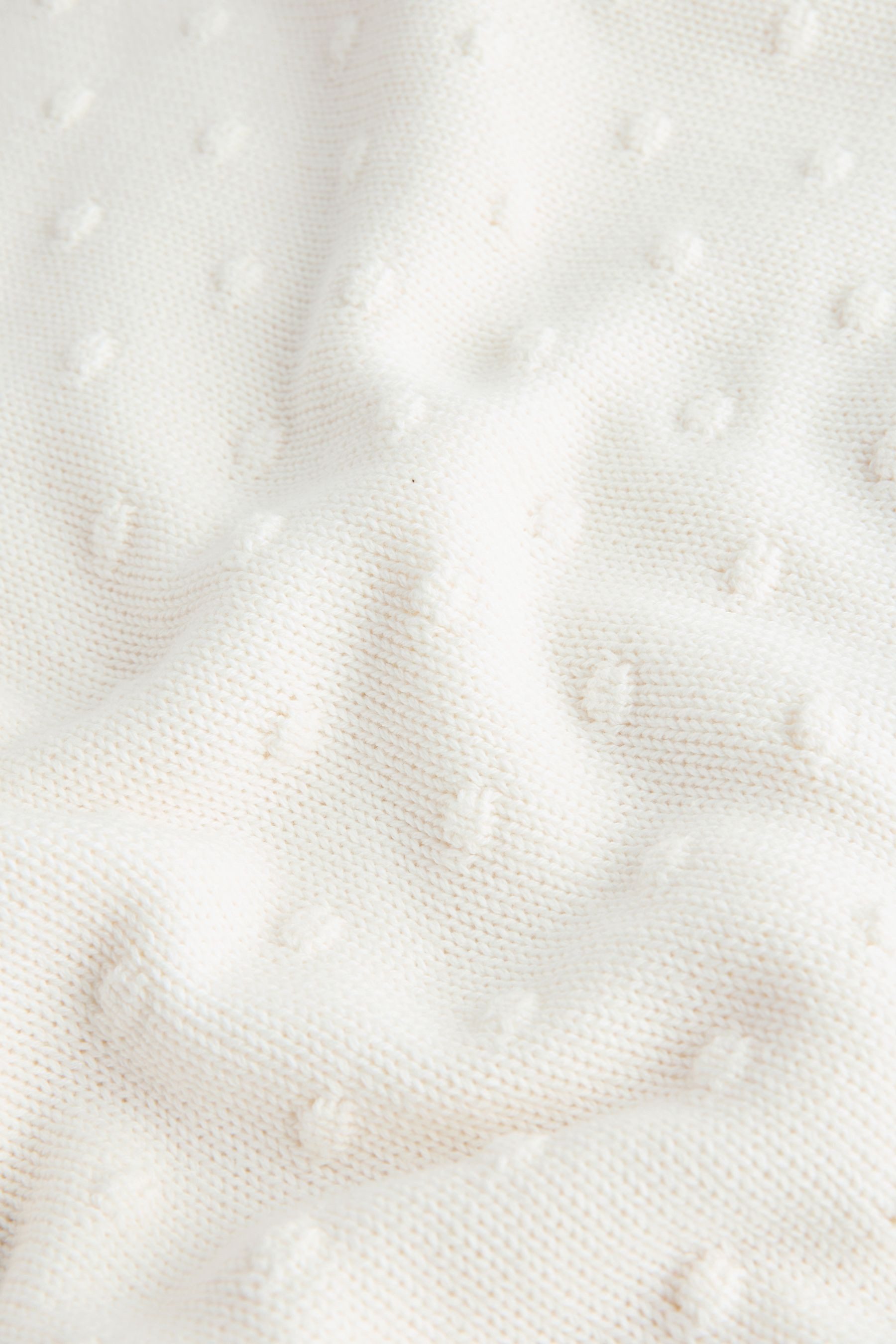 Babydecke Gepunktete Baby-Strickdecke aus 100 % Baumwolle, Next
