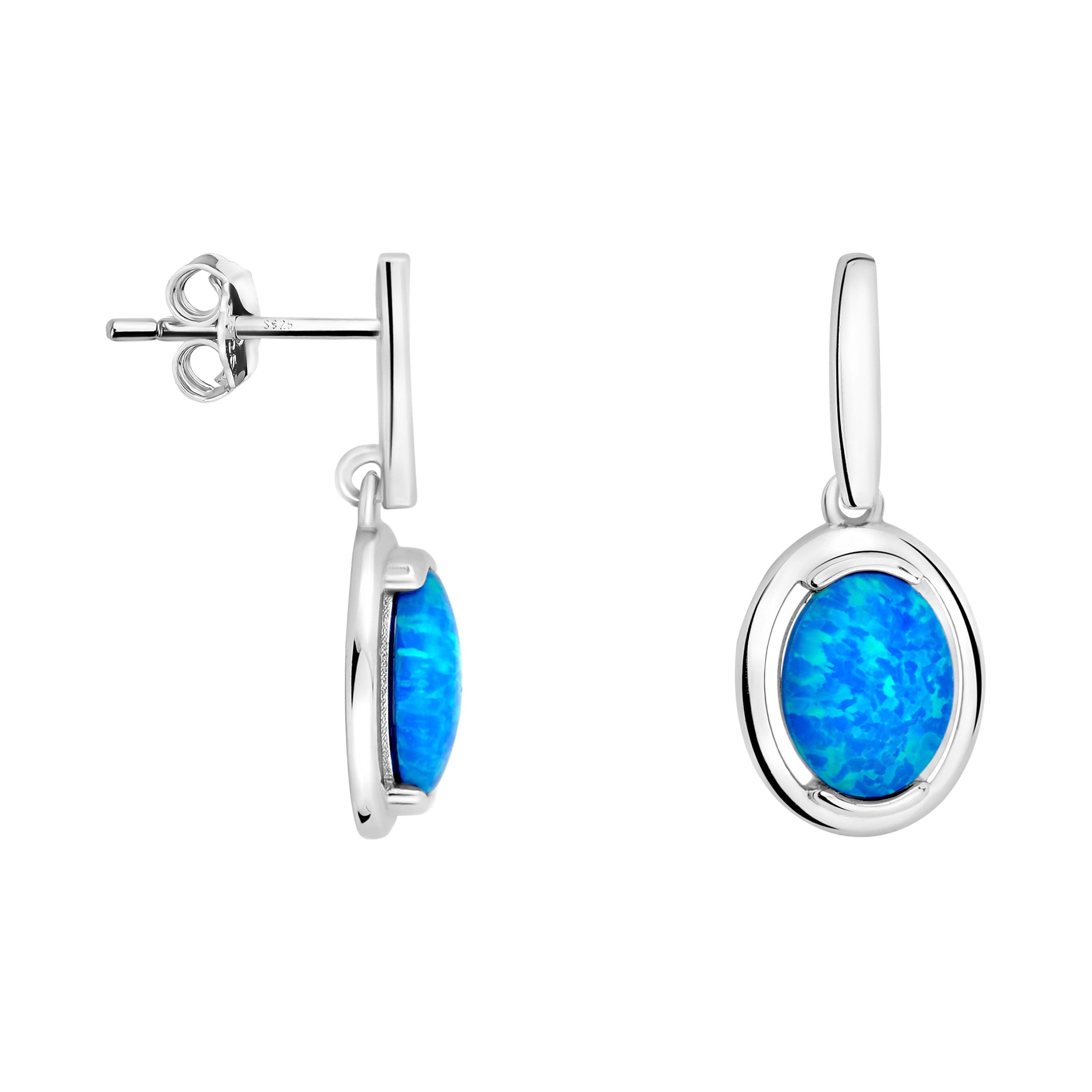 Sofia Milani Paar Ohrhänger Oval Opal, günstig online kaufen