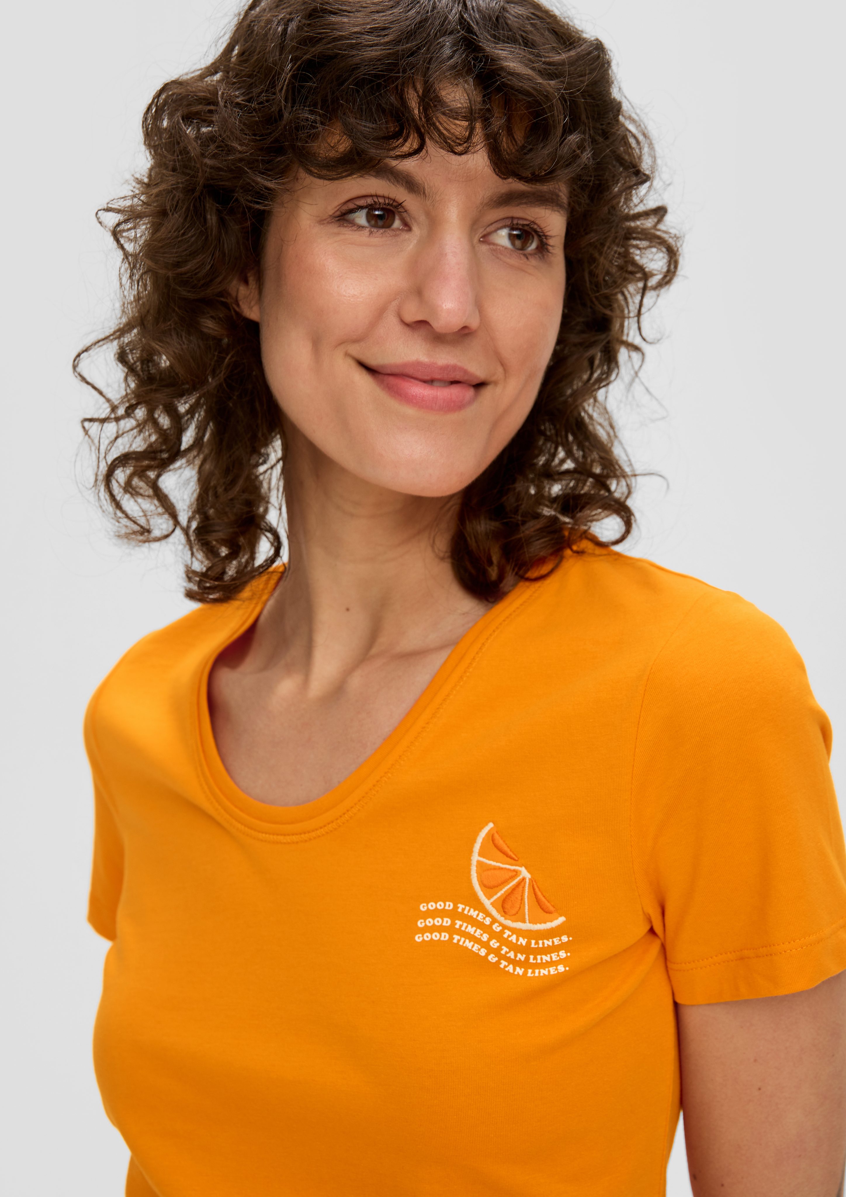 s.Oliver Kurzarmshirt T-Shirt im Slim Fit günstig online kaufen