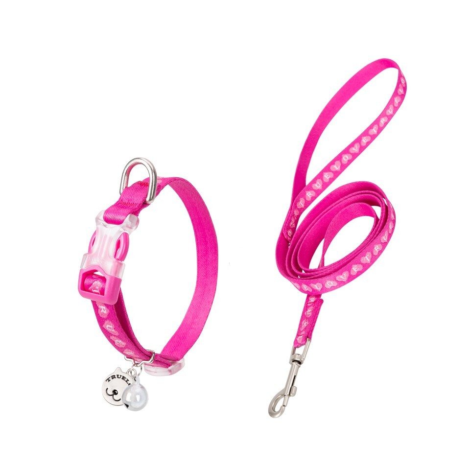Truelove Katzen-Halsband Katzengarnitur pink