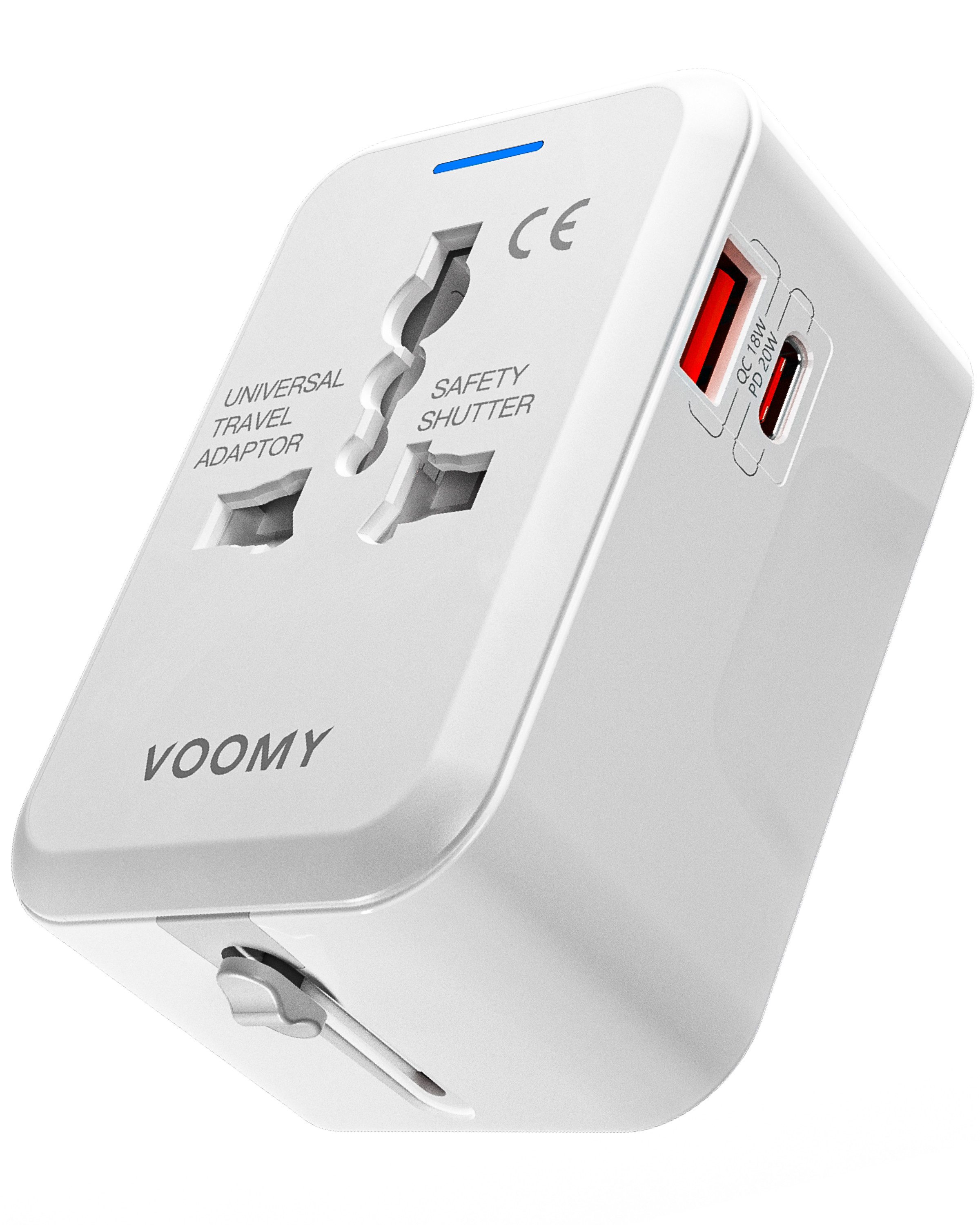 Travel Y11 20W Universal Reisestecker für Weltweit 190+ Länder - USB Reiseadapter
