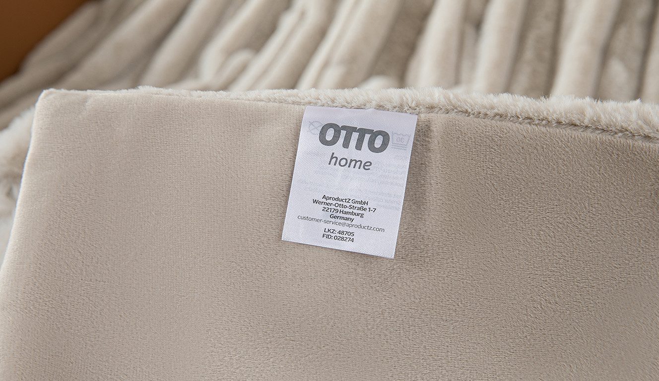 Wohndecke Milara Premium, hochwertige Qualität, flauschige Tagesdecke, OTTO home, hochwertige, flauschige Wohndecke, Tagesdecke, Premium 350g/m² – Bild 3 von 5