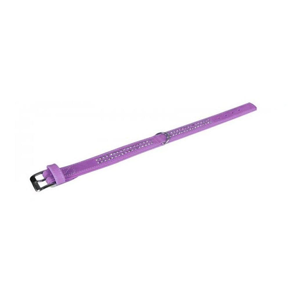 Karlie Hunde-Halsband Karlie Buffalo Strass-Halsband - Violett Strassreihen, Länge/Breite: