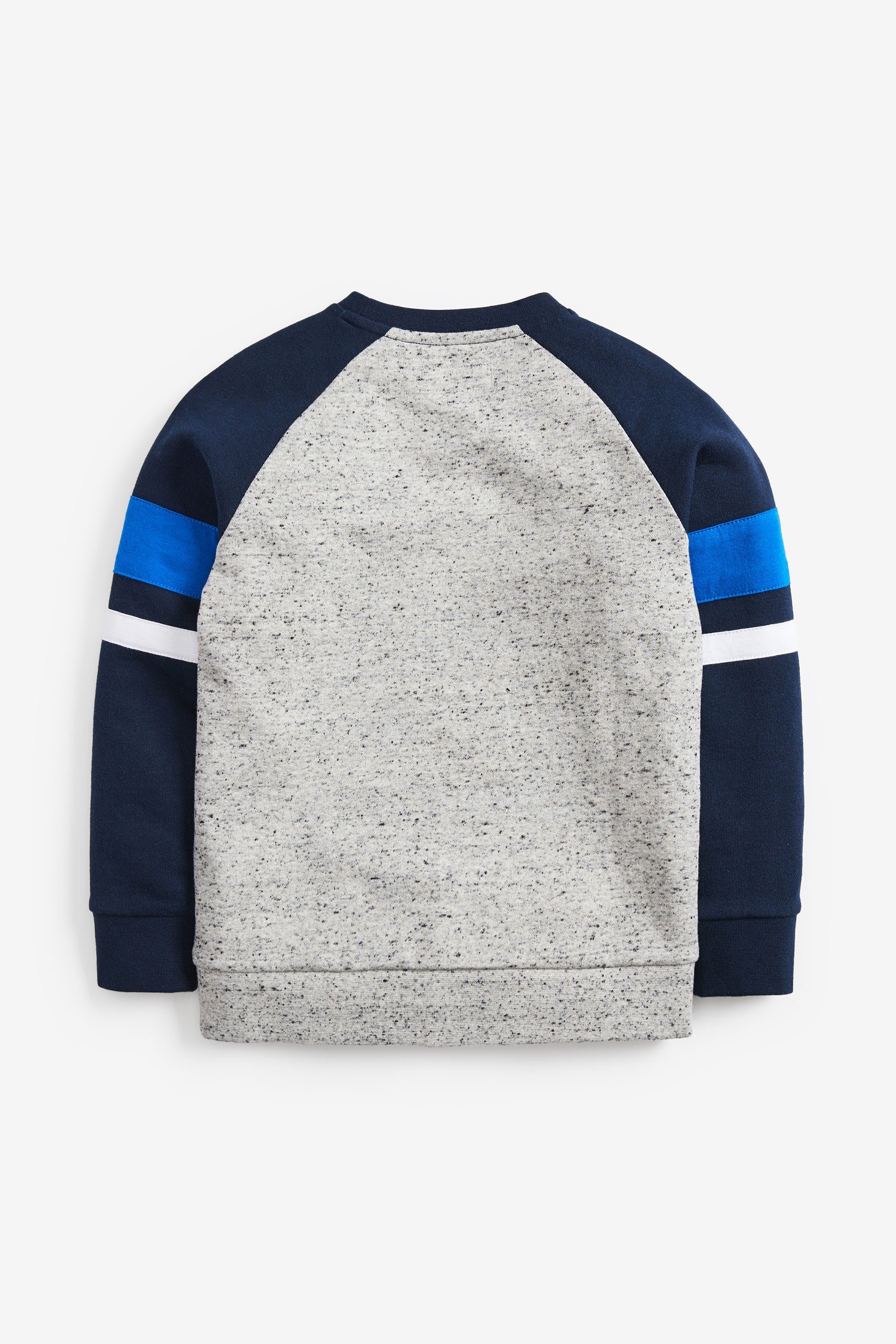 Sweatshirt Next mit Langarmshirt Raglanärmeln (1-tlg) Blue/Grey