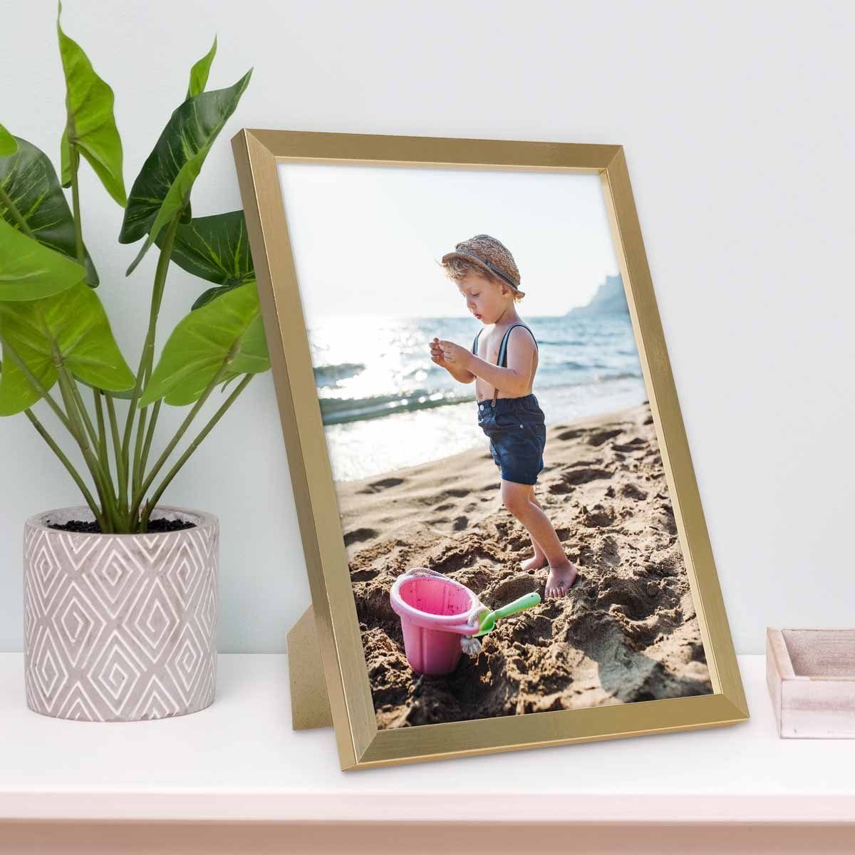 PHOTOLINI Bilderrahmen Poster-Einzelrahmen Modern Schmal günstig online kaufen
