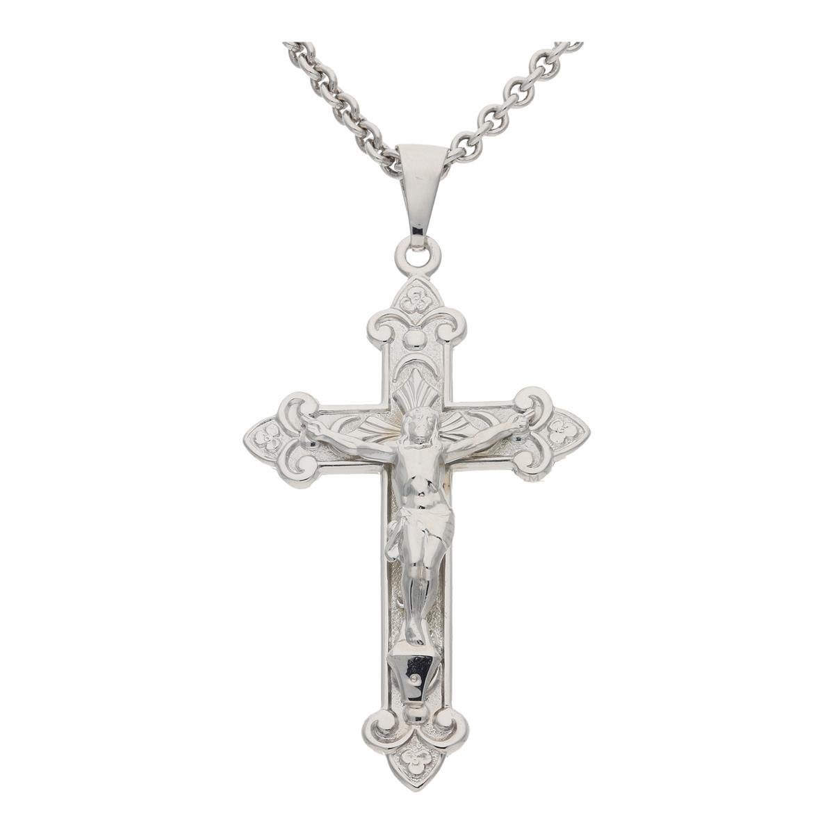Kreuzanhänger JuwelmaLux Anhänger Kreuz 925/000 Sterling Silber JL14-02-0359