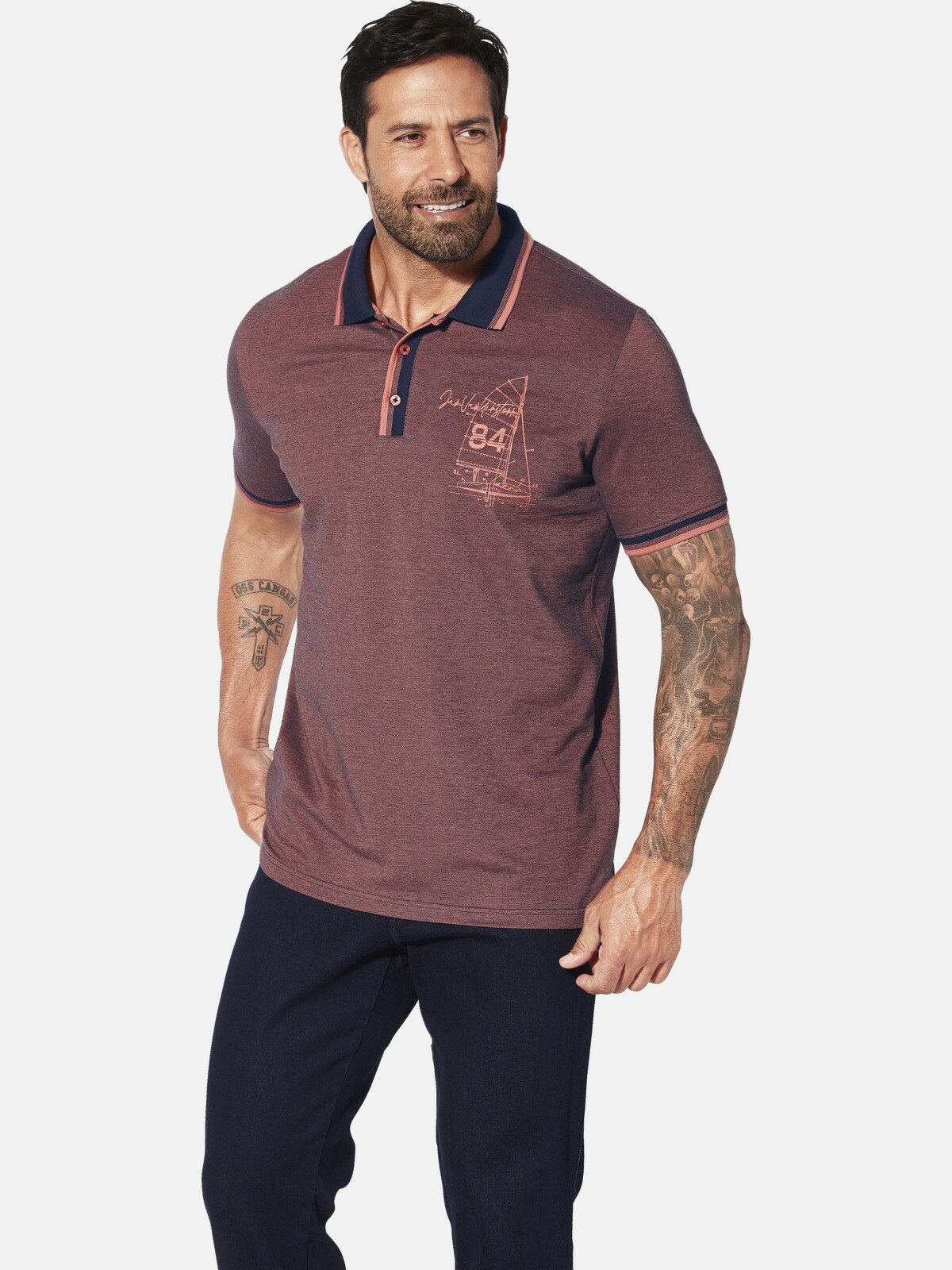 Jan Vanderstorm Poloshirt HERFINN mit großem günstig online kaufen