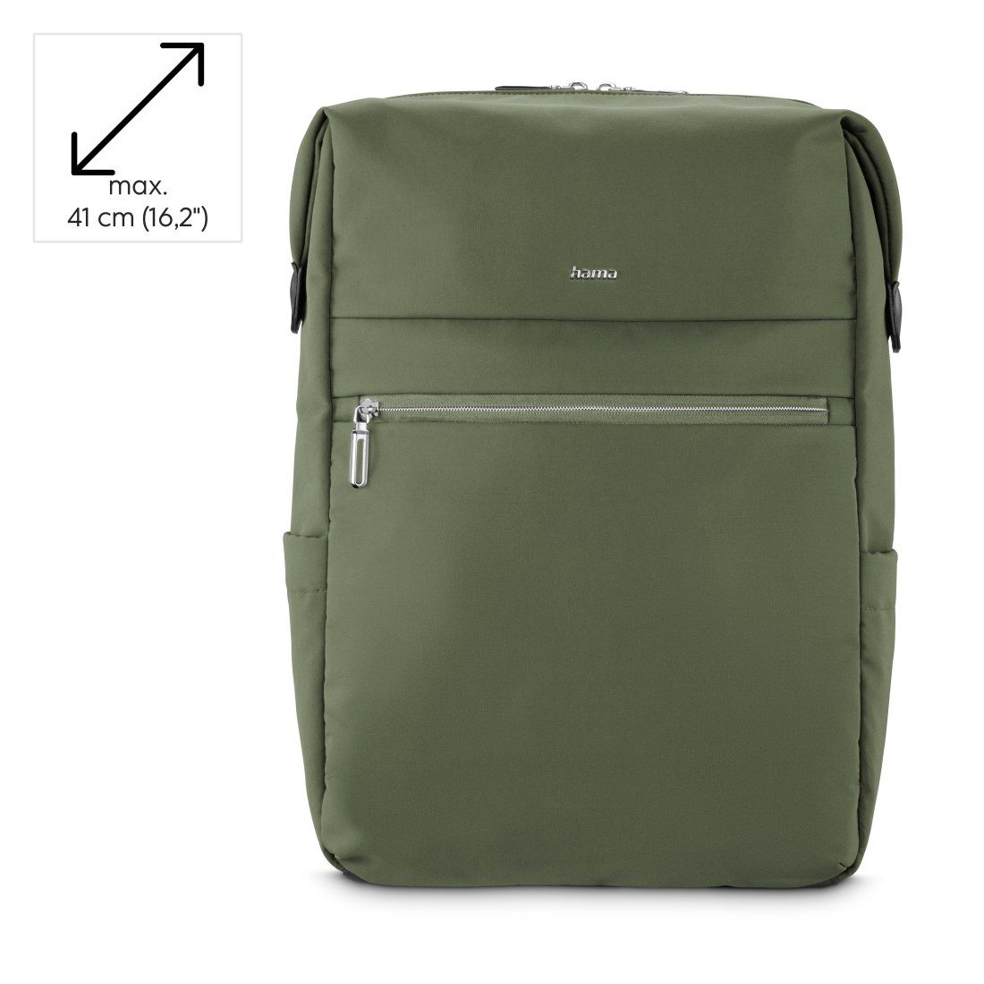 Hama Laptoprucksack Laptoprucksack (bis 41 cm (16,2), wasserabweisend, gepolstert, 15 l), extralanger Reißverschluss, Fach für Wertsachen