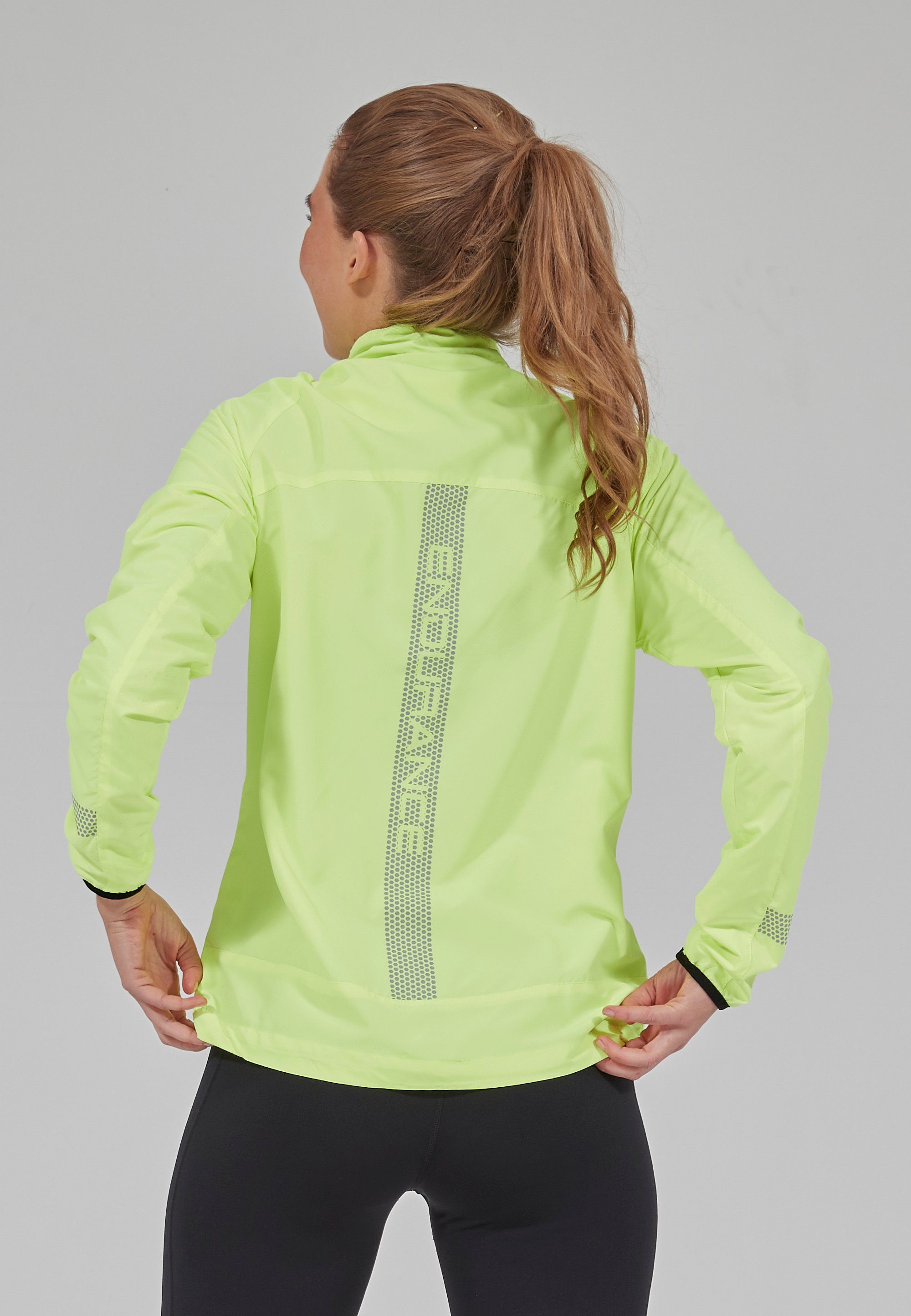 ENDURANCE Laufjacke CULLY mit reflektierenden neongelb XQL Elementen