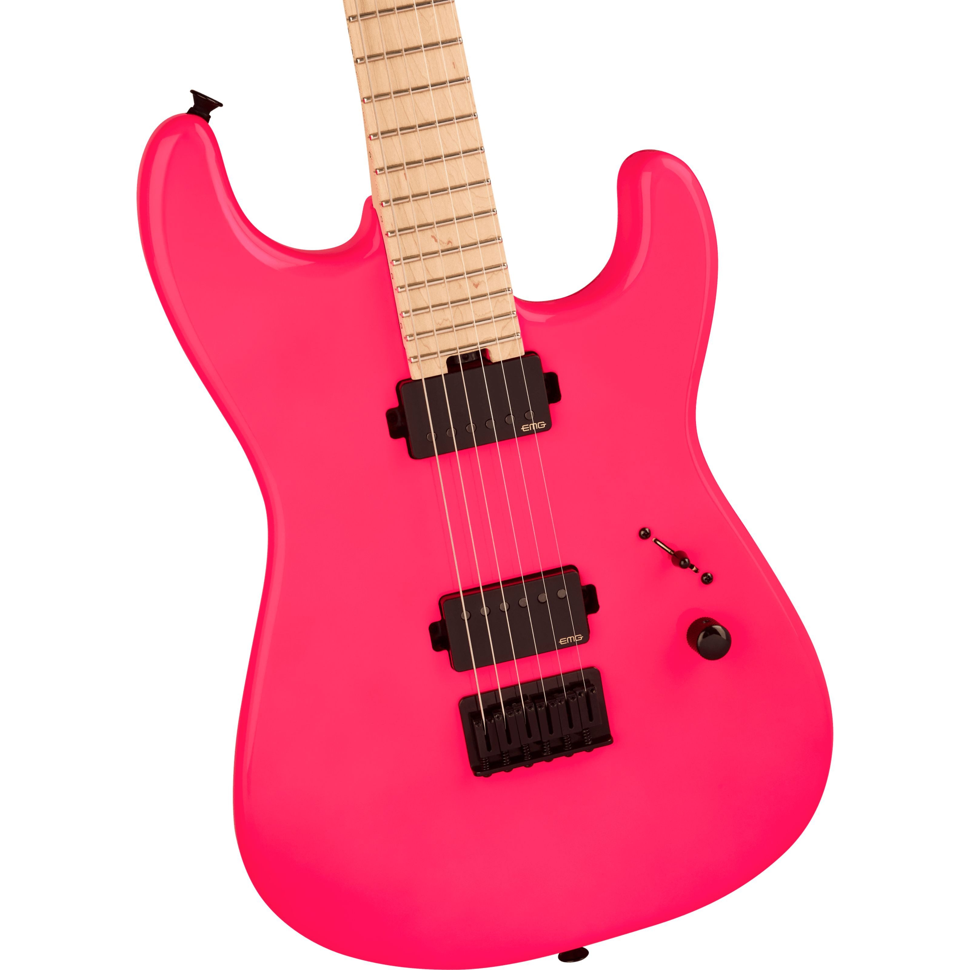 Charvel E-Gitarre, E-Gitarren, ST-Modelle, Sean Long Signature Pro-Mod San Dimas Style 1 HH HT M Neon Pink -