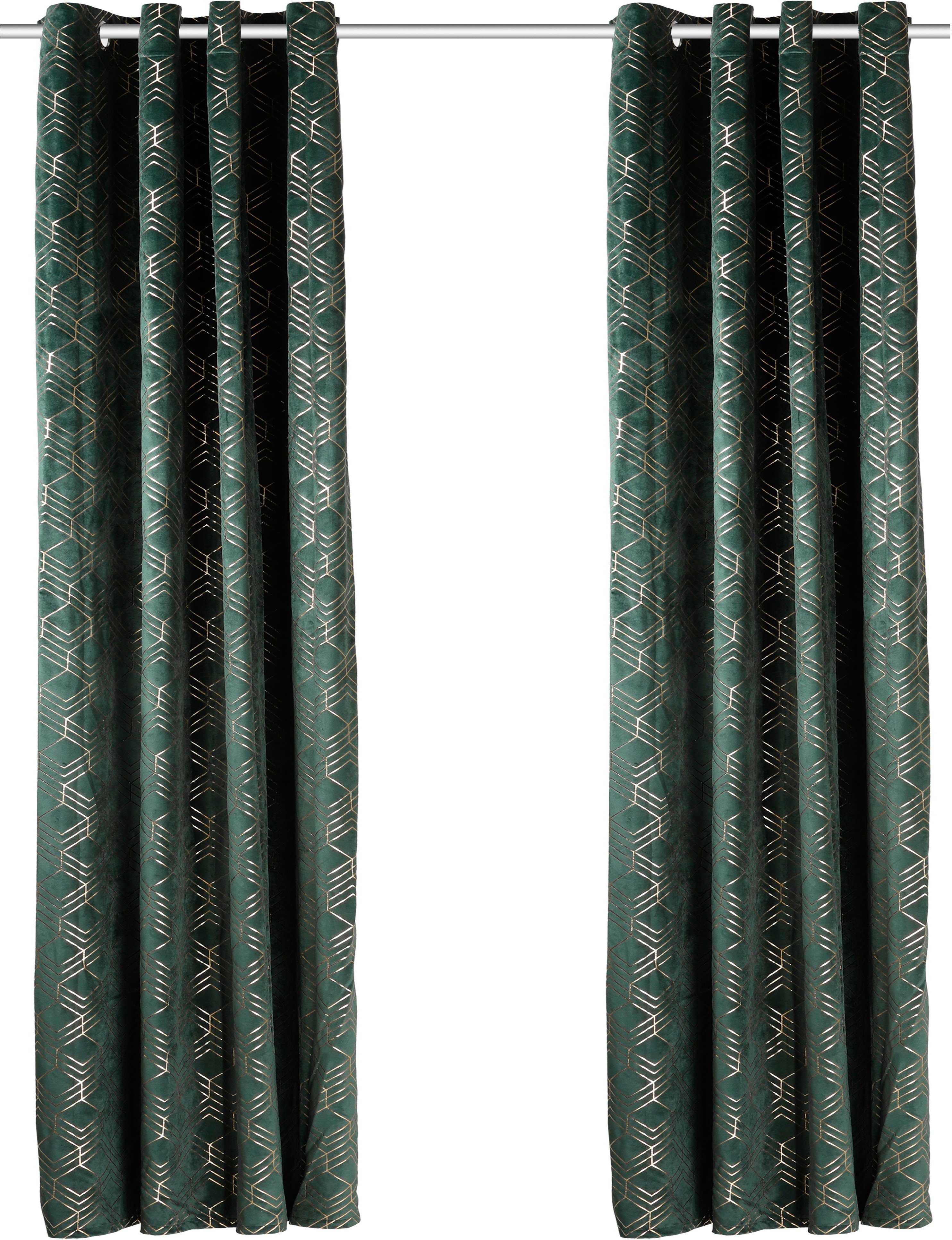 my home Vorhang Velvet Foil, Ösen günstig online kaufen