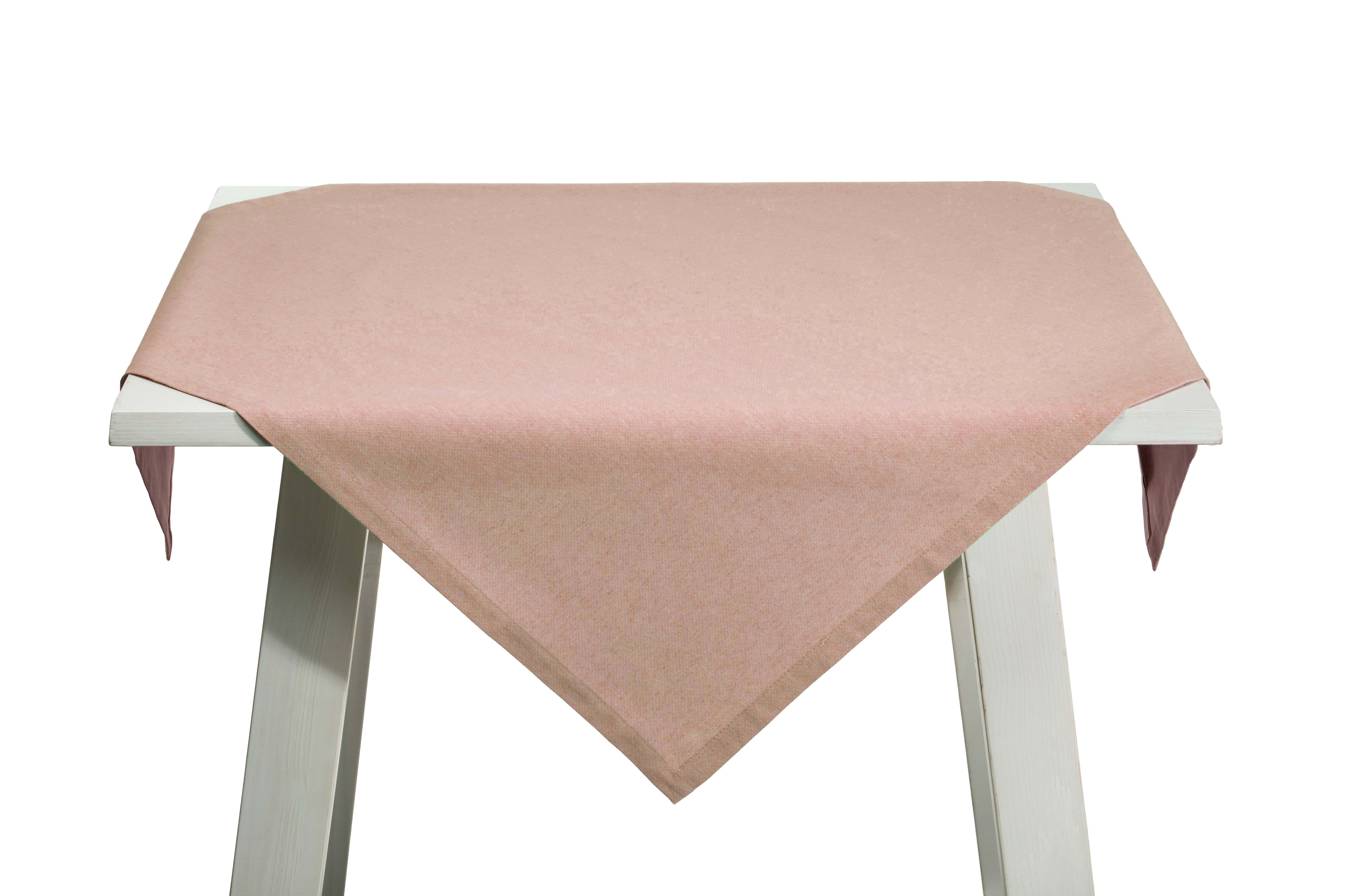 PICHLER Mitteldecke Melierte Baumwolle meliert Mitteldecke 1er Set 90 x 90 cm FARO Rechte (Set 1-tlg, 1xMitteldecke), Tischdecke Tischläufer Fest Feier Kommunion