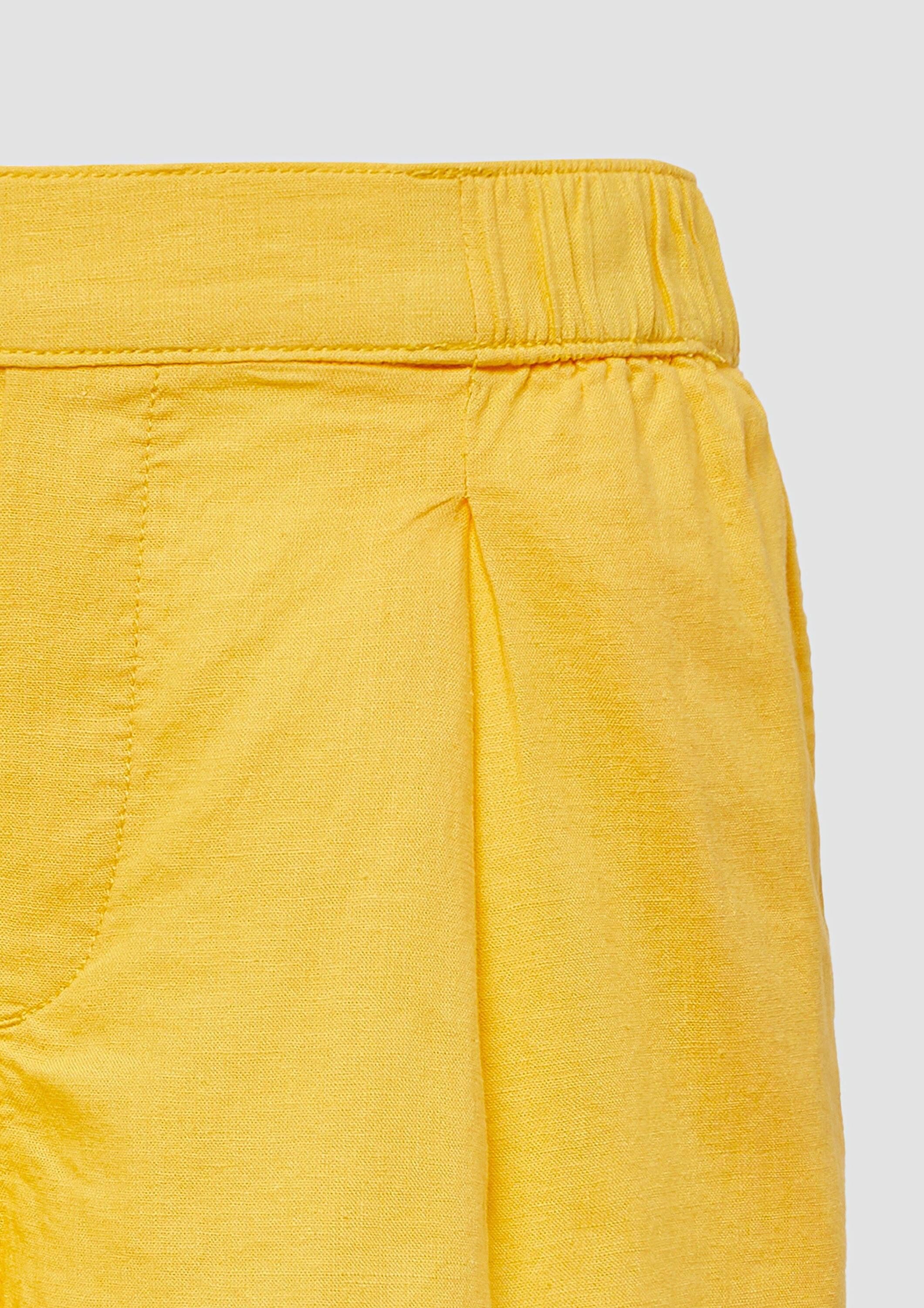 s.Oliver Shorts Hose Shorts aus Leinenmix mit Eingrifftaschen
