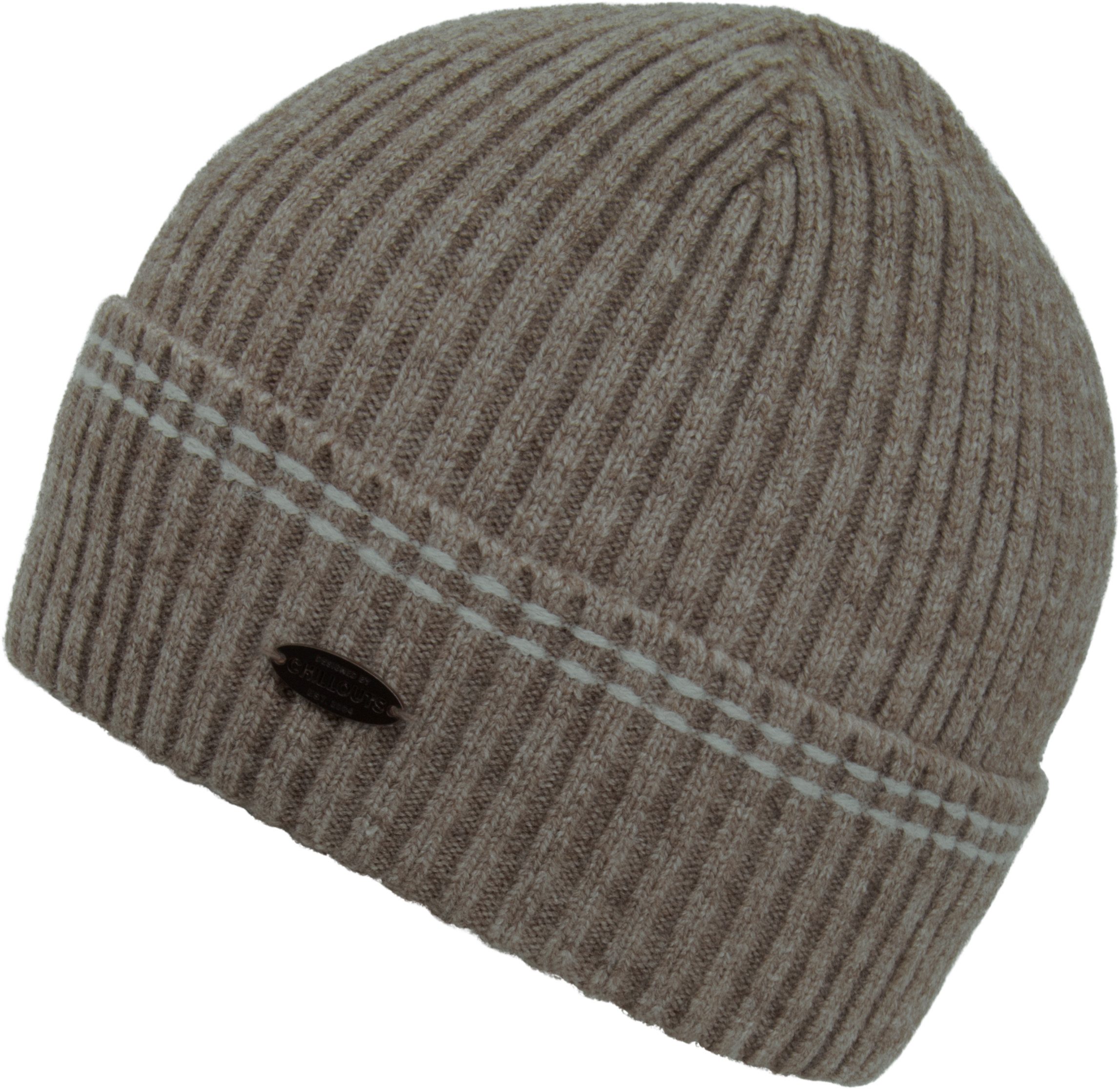 chillouts Beanie Kiran Hat mit Umschlag und Rippstrickoptik