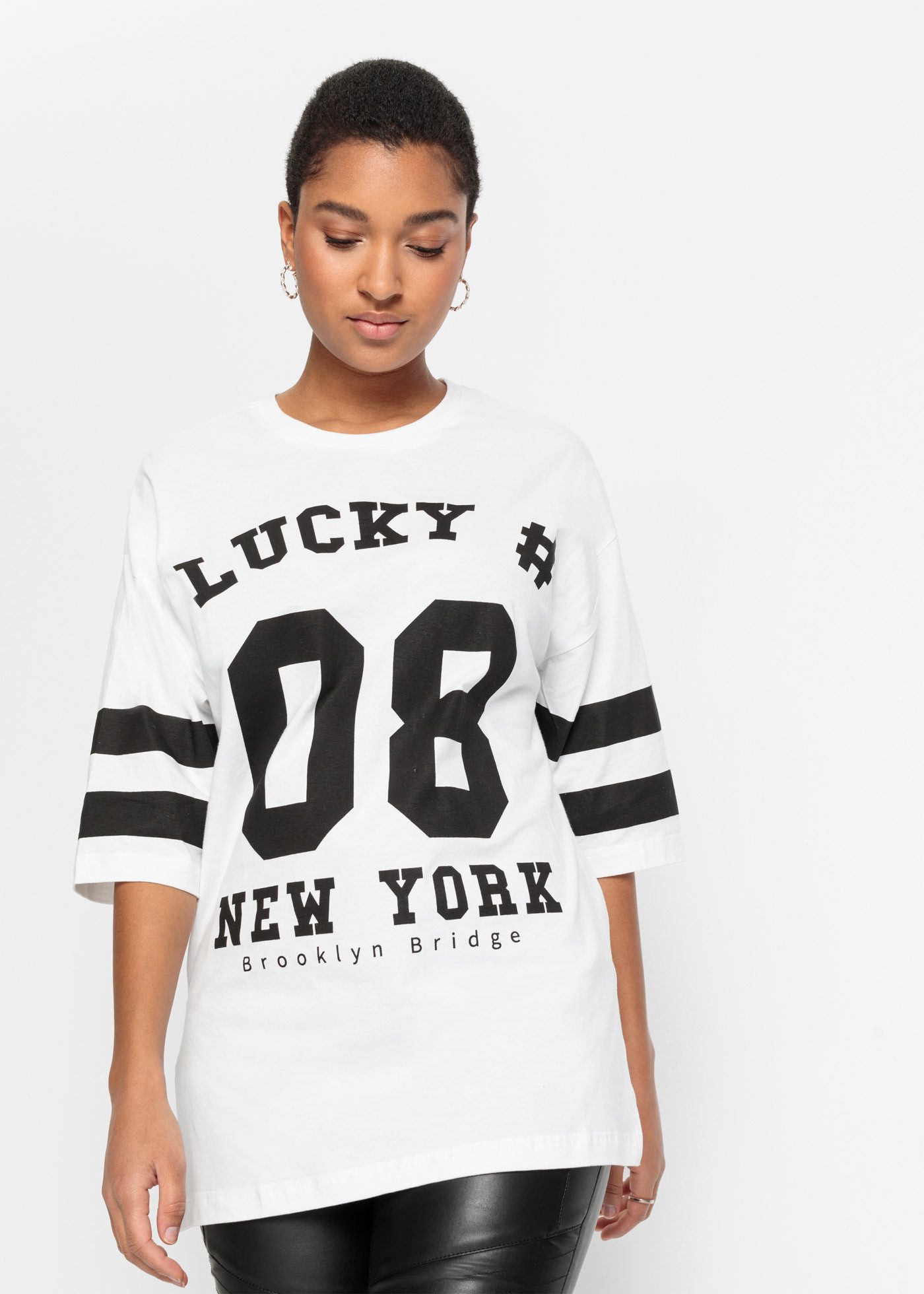 bonprix Oversize-Shirt Oversize-Shirt aus reiner Baumwolle günstig online kaufen