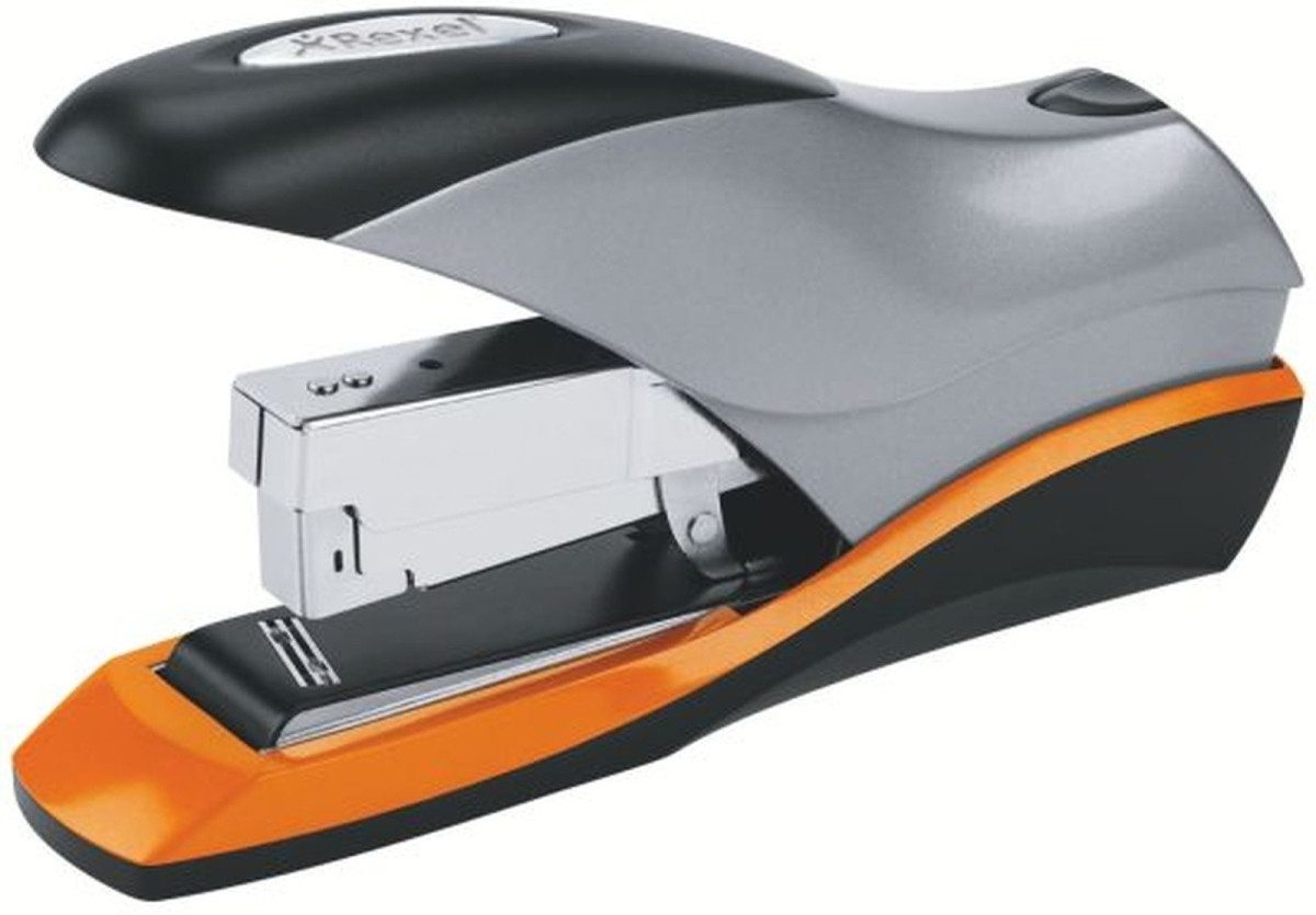REXEL Heftgerät Heftgerät Optima 70 70 Blatt orange/silber/schwarz