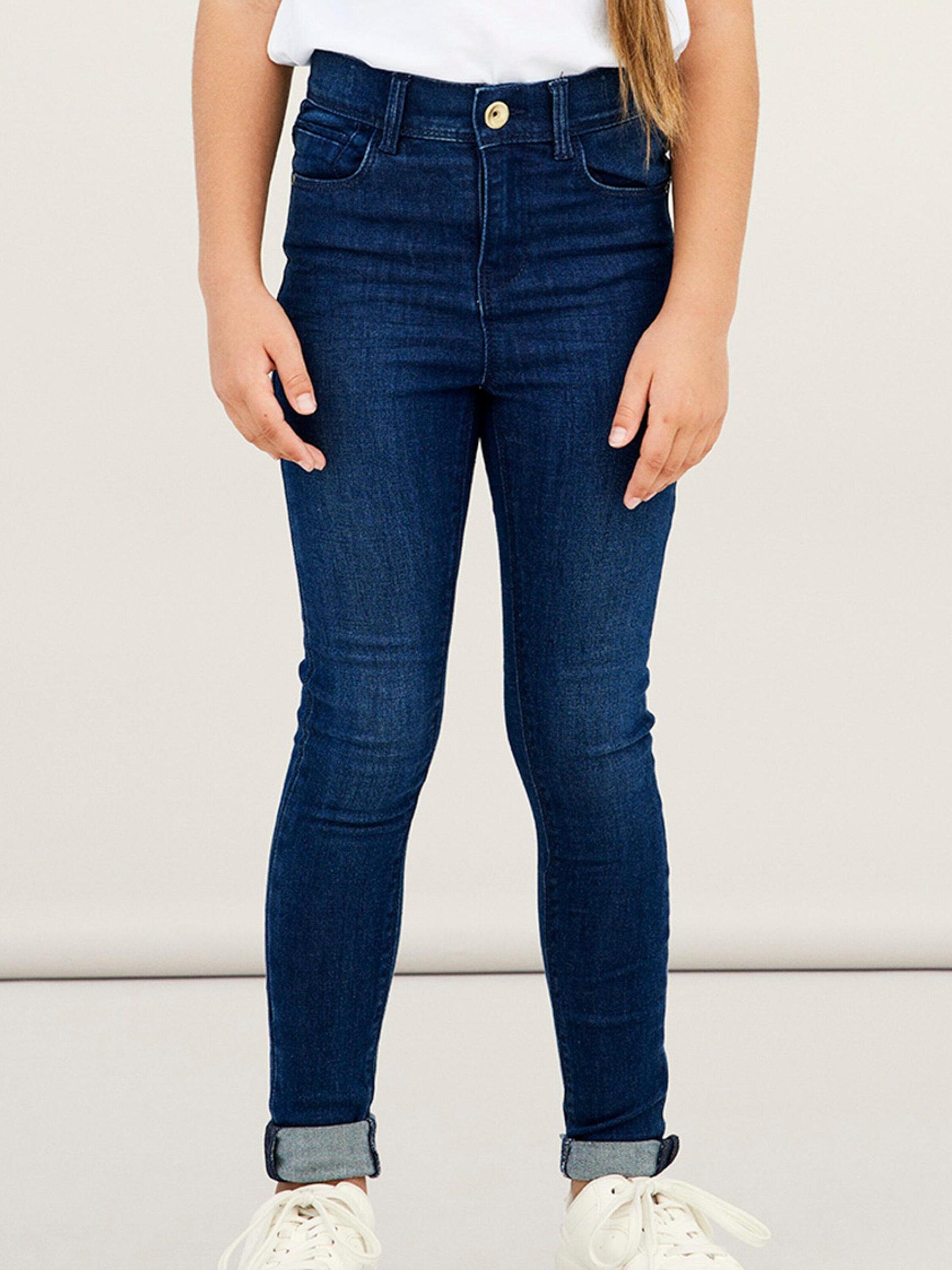 Name It Regular-fit-Jeans Polly (1-tlg) Details denim Plain/ohne blue Detail, medium Weiteres