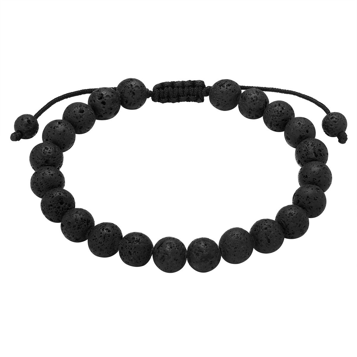 True Rebels Armband TR308 (1-tlg), mit Lavastein