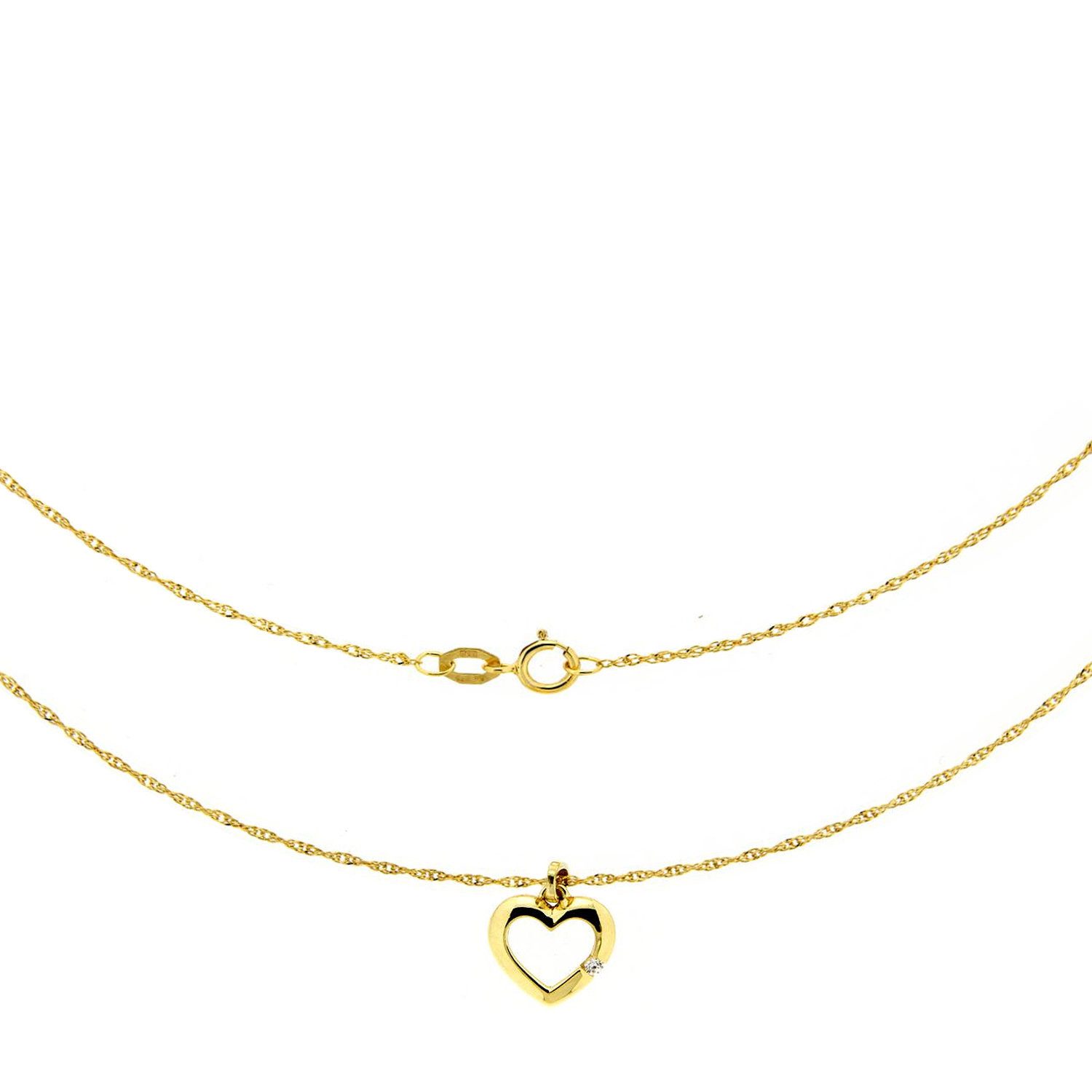 Goldkette JB Collier Edle Goldkette Singapurkette 375 Gelbgold 9 Kt 45 cm