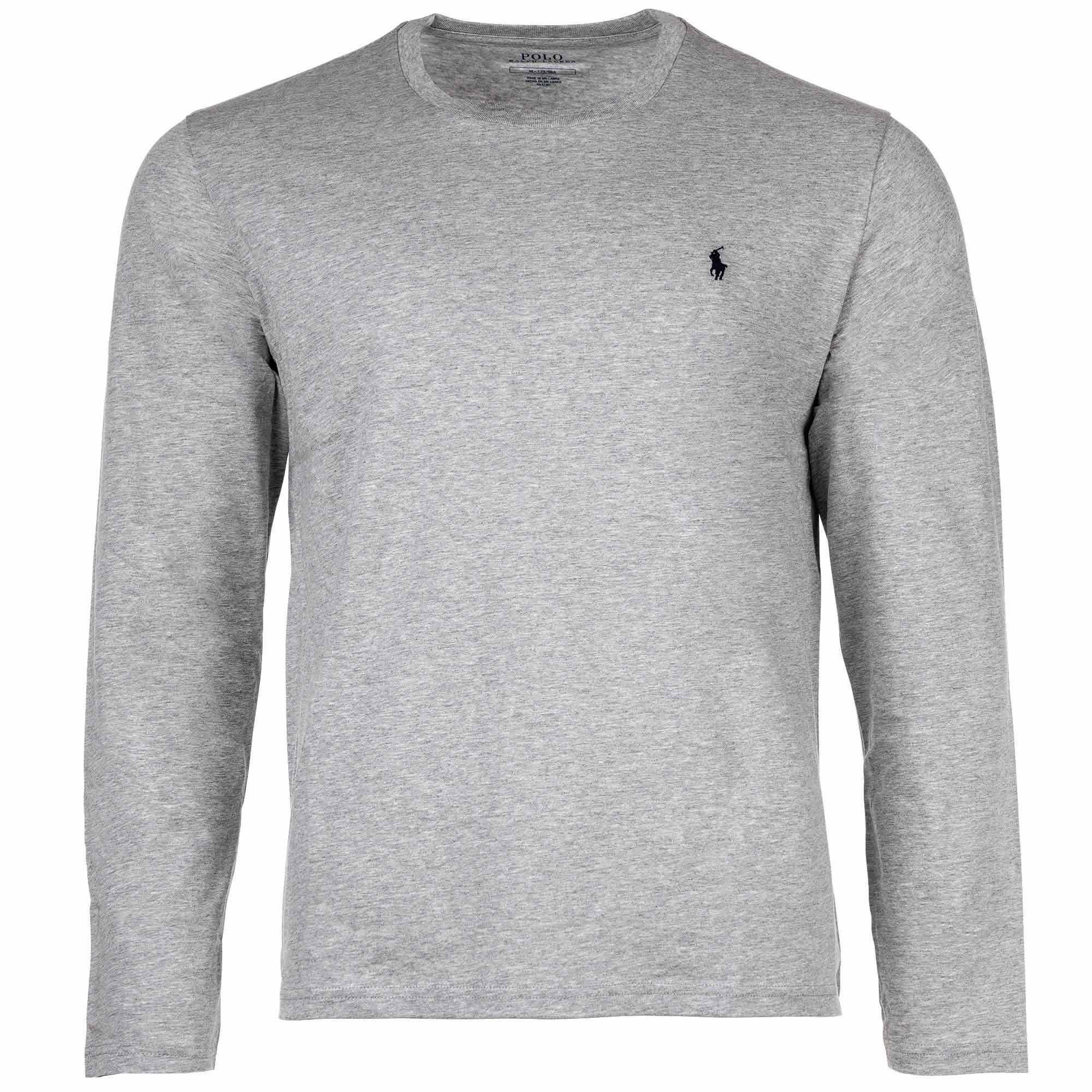 Polo Ralph Lauren T-Shirt Herren Langarmshirt - LS CREW-SLEEP TOP Grau