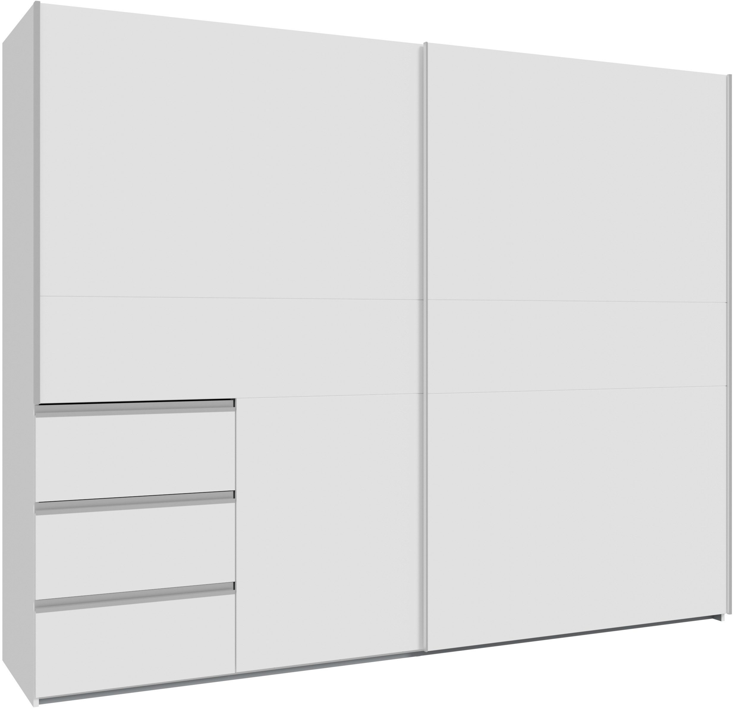 FORTE Schwebetürenschrank Schwebetürenschrank, Stauraum, Schubkästen, erhältlich in 2 Dekoren – Bild 2 von 5