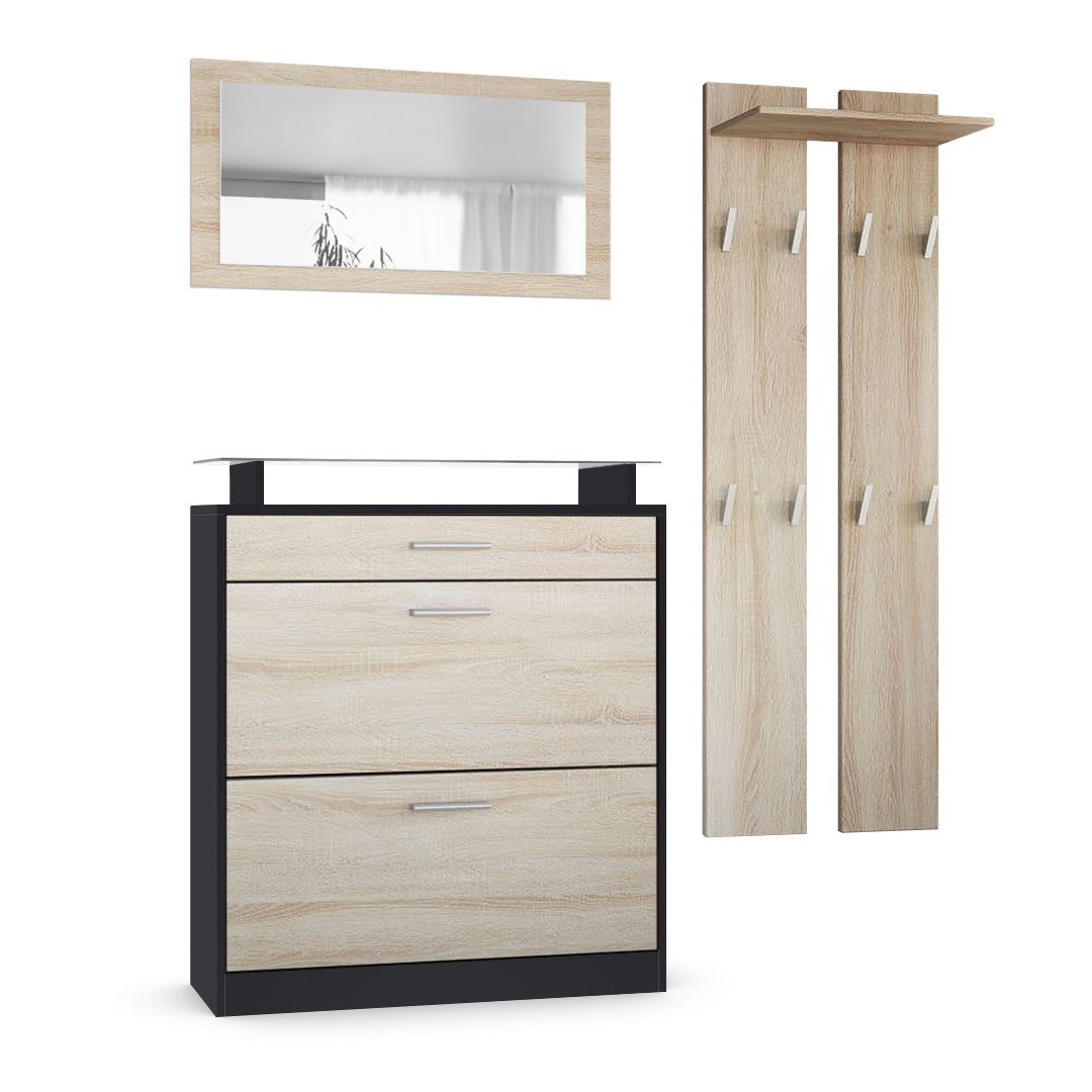 Front in Eiche sägerau