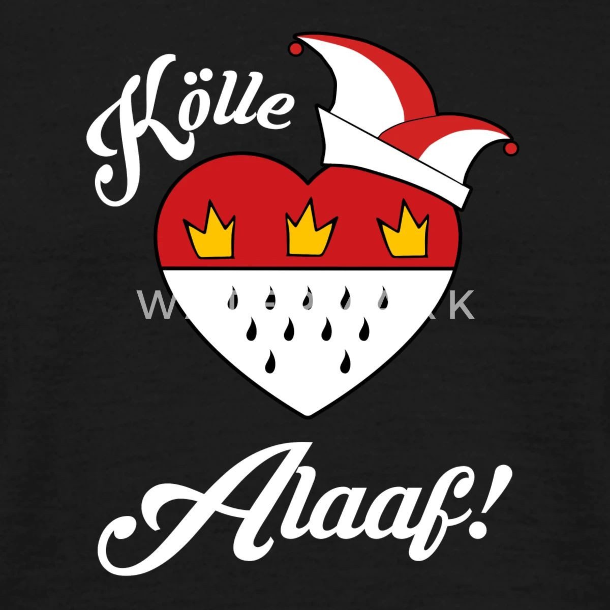 Spreadshirt T-Shirt Kölle Alaaf Herz-Wappen Kostüm Für Karneval Männer T-Sh günstig online kaufen