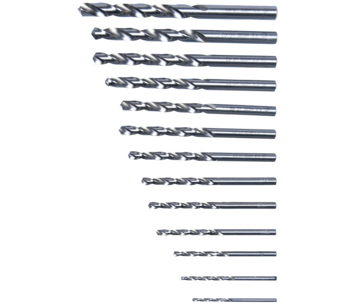 Conmetall Meister Metallbohrer 13-tlg. HSS Bohrersatz Spiralbohrer Metallbohrer Bohrer 2-8mm
