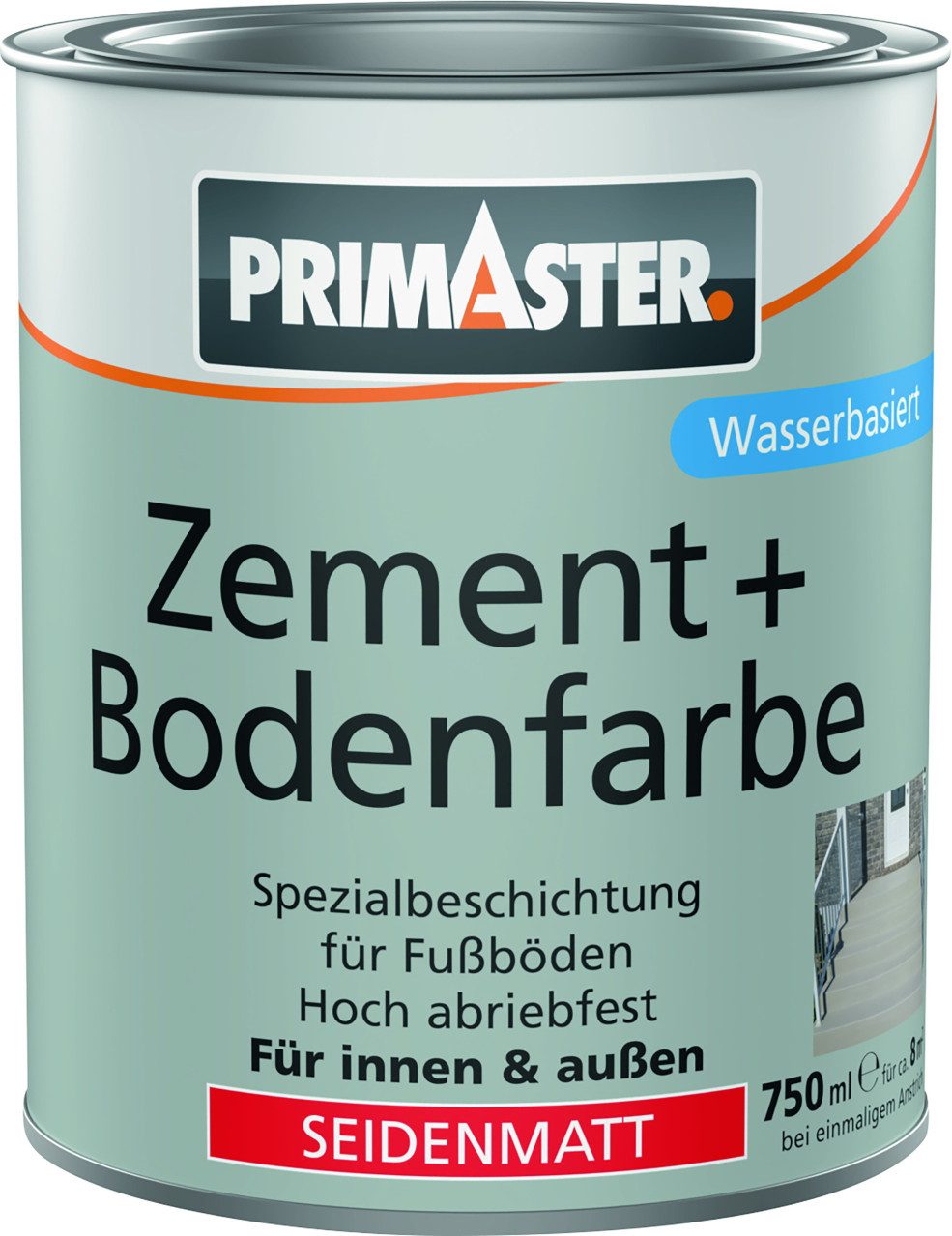 Primaster Zementputz Primaster Zement und Bodenfarbe 750 ml silbergrau