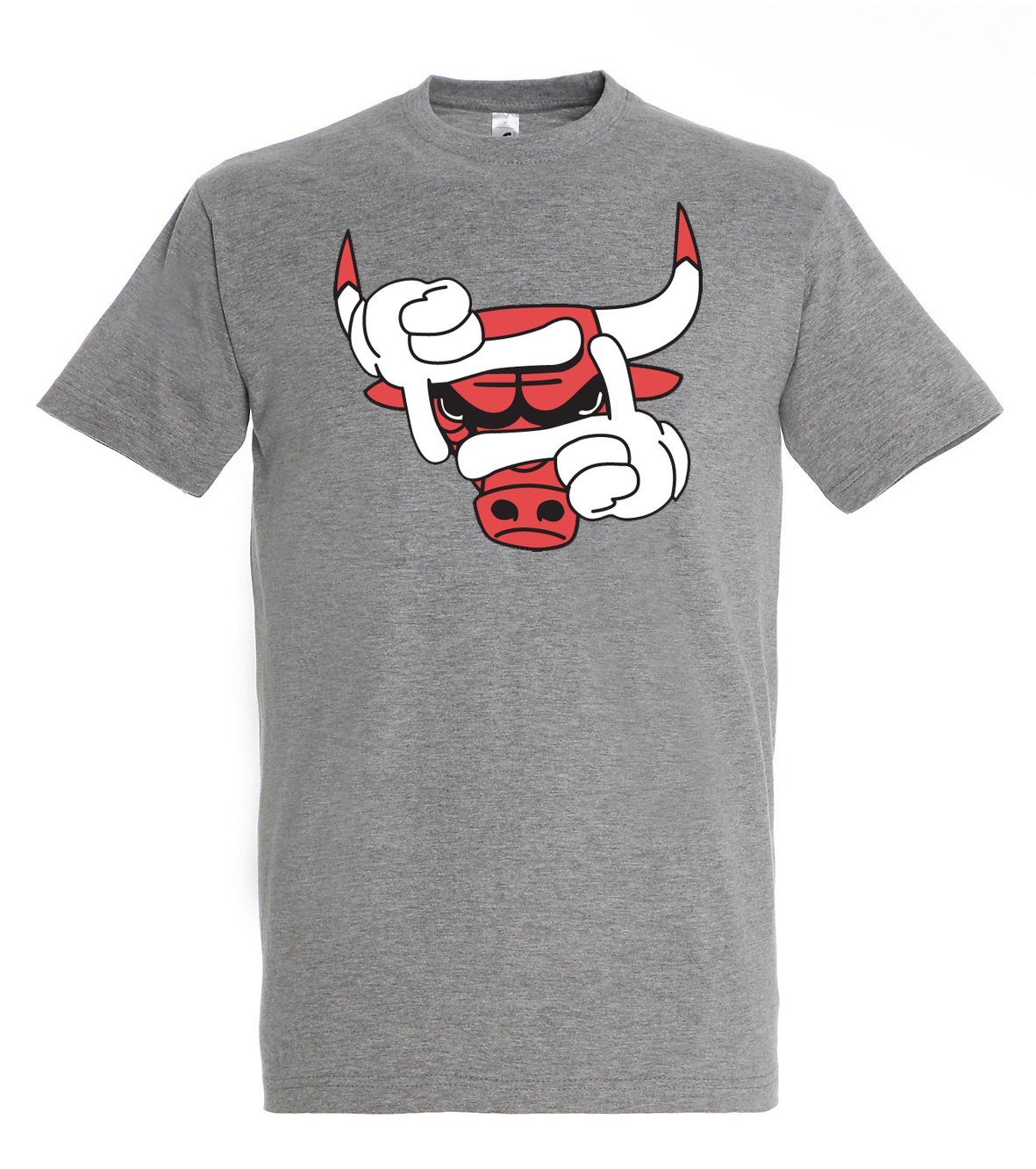 Herren Shirts Youth Designz T-Shirt Bulls Sport Herren T-Shirt mit modischem Frontprint