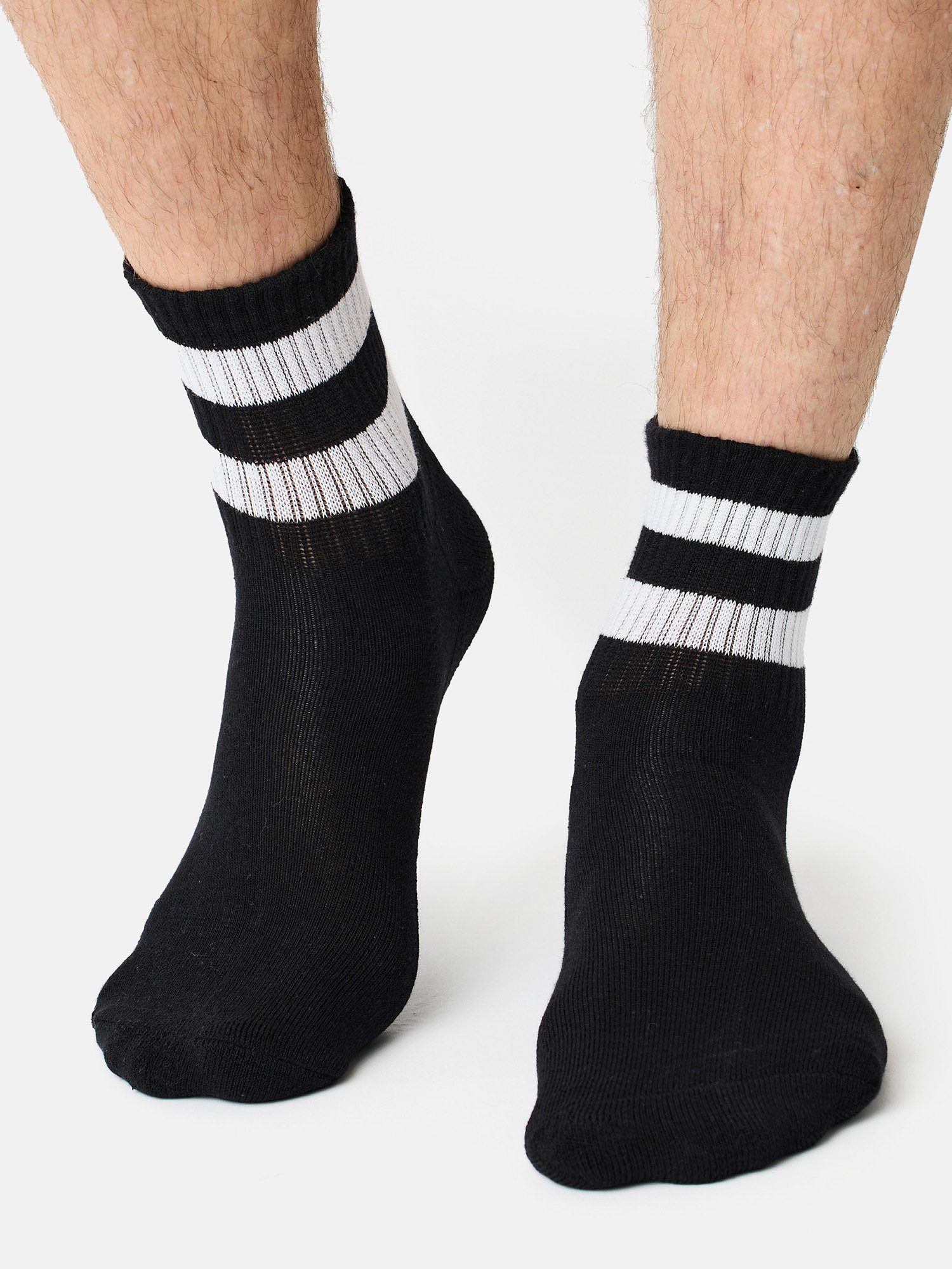 Sportsocken Freizeit Der Track Classic Tennis-Socken Short (15-Paar) schwarz/grau Nur