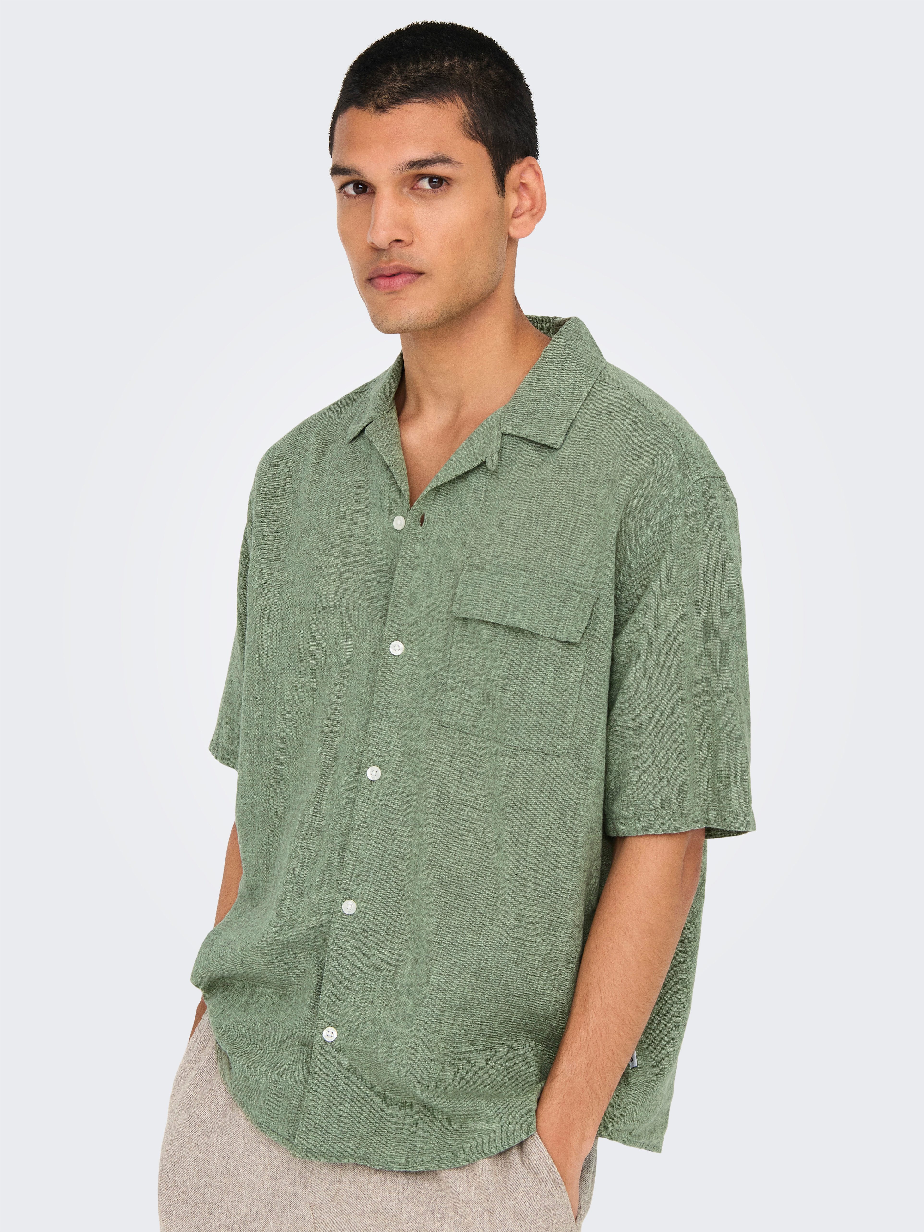 ONLY & SONS Kurzarmhemd ONSCAIDEN LIFE günstig online kaufen