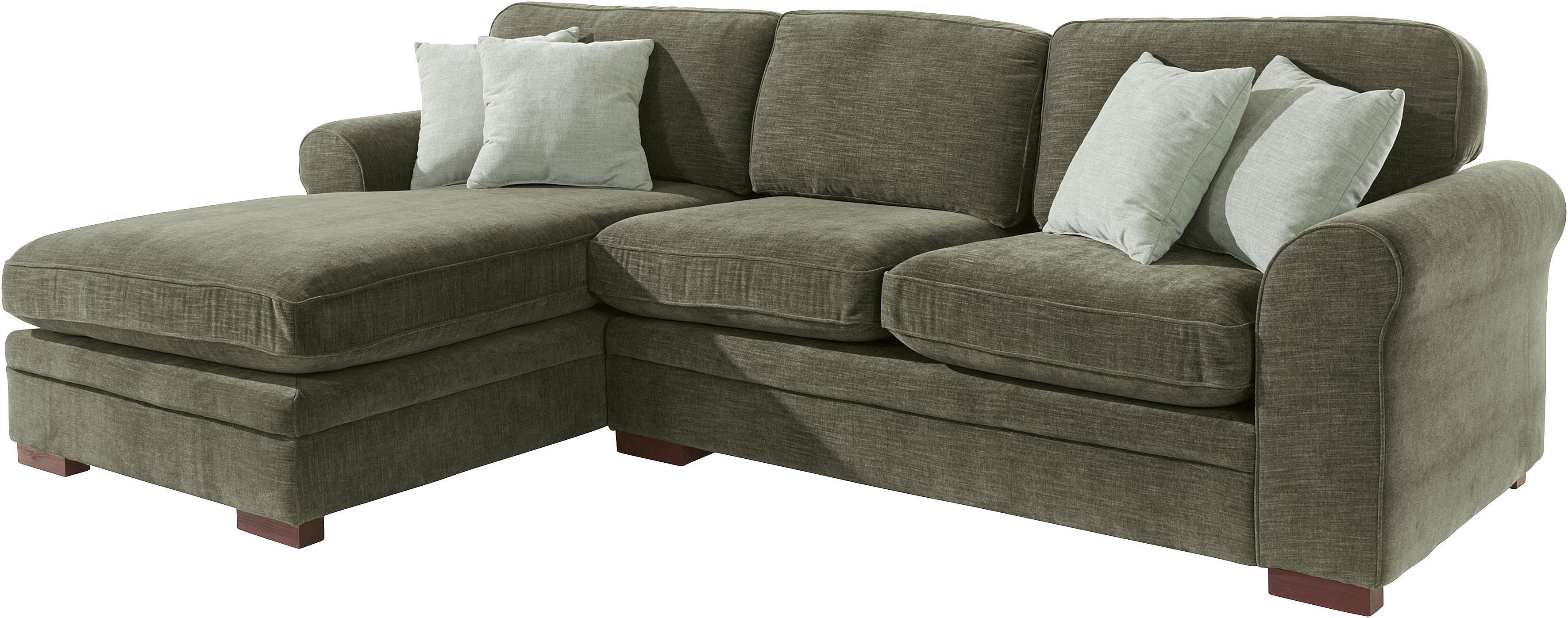 Ecksofa Broughton, affaire incl. Sitzkomfort, 4 Keder Zierkissen, Home weicher