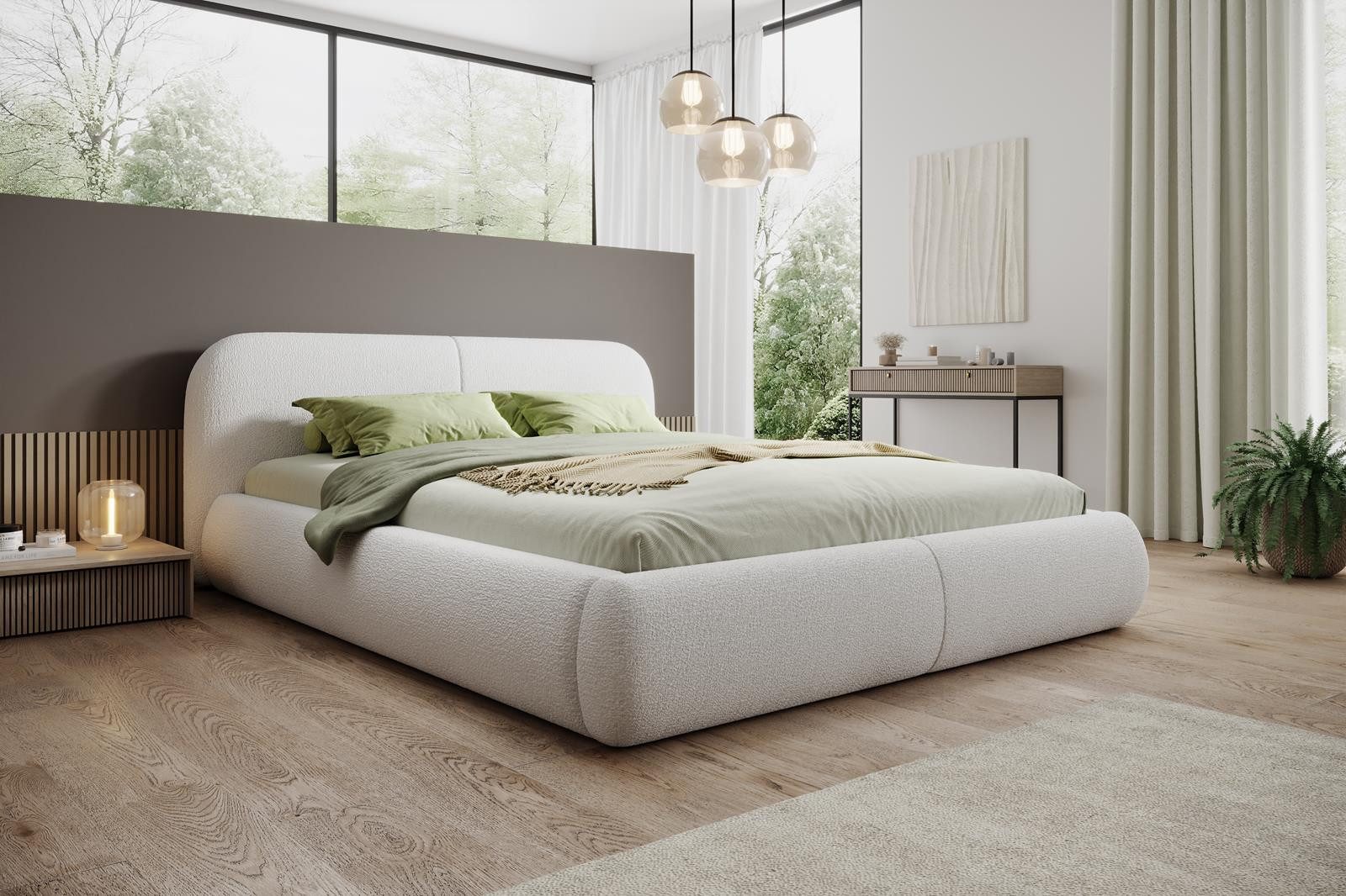 Compleo Polsterbett Doppelbett mit dicker Schaumstoffpolsterung, günstig online kaufen