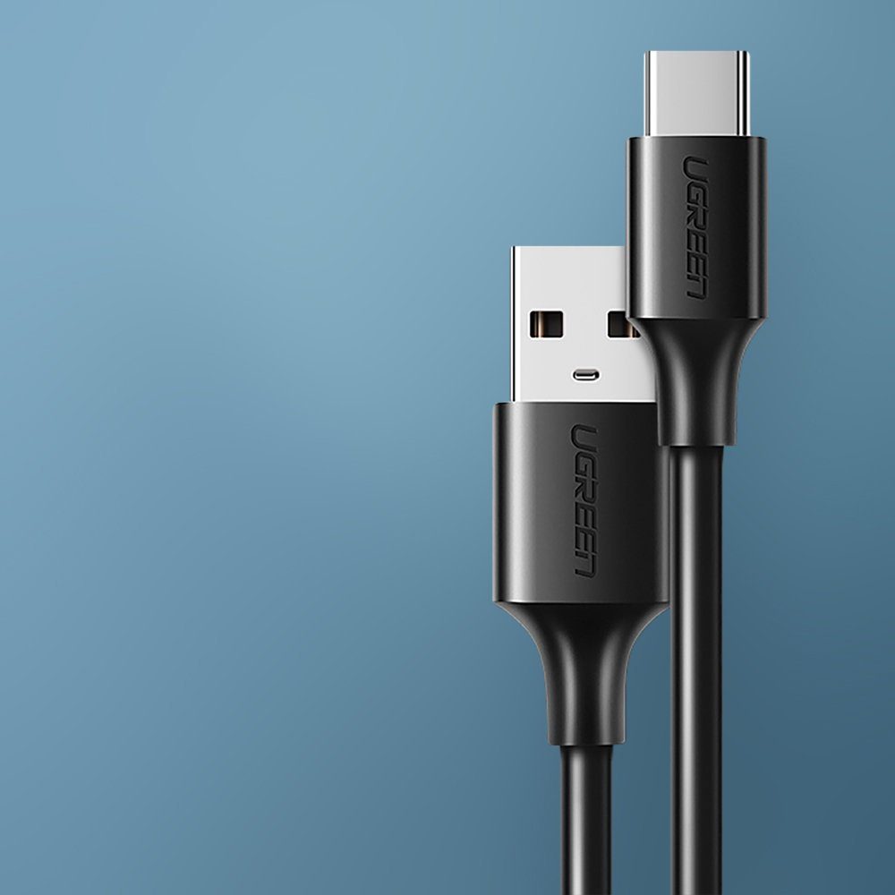 UGREEN USB-Kabel - USB Type C Schnellladekabel 3.0 3A 0,25 m schwarz USB-Adapter, 25 cm