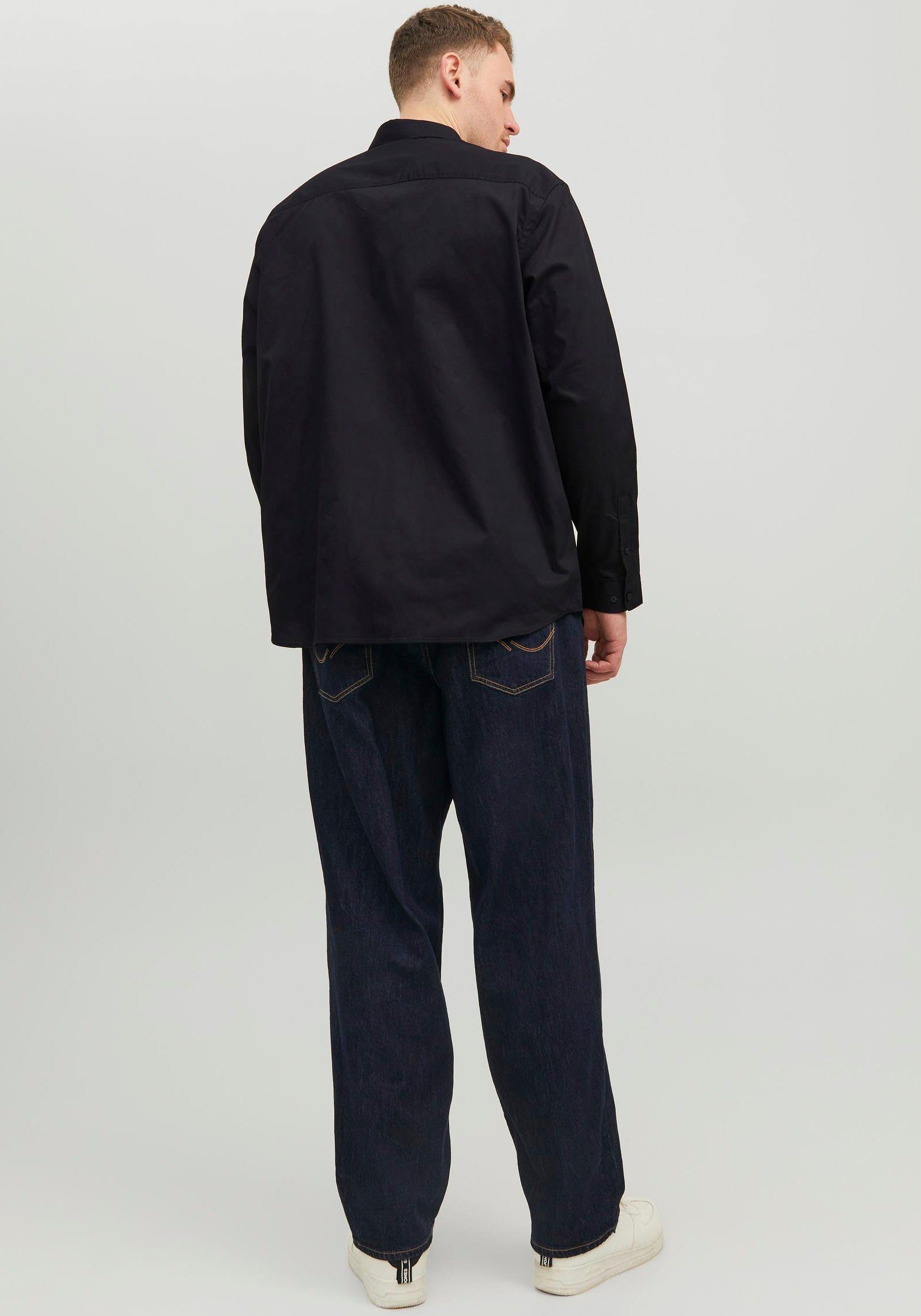 Jack & Jones Herren Freizeit Hemd JPRBLACARDIFF Relaxed Fit Plussize günstig online kaufen