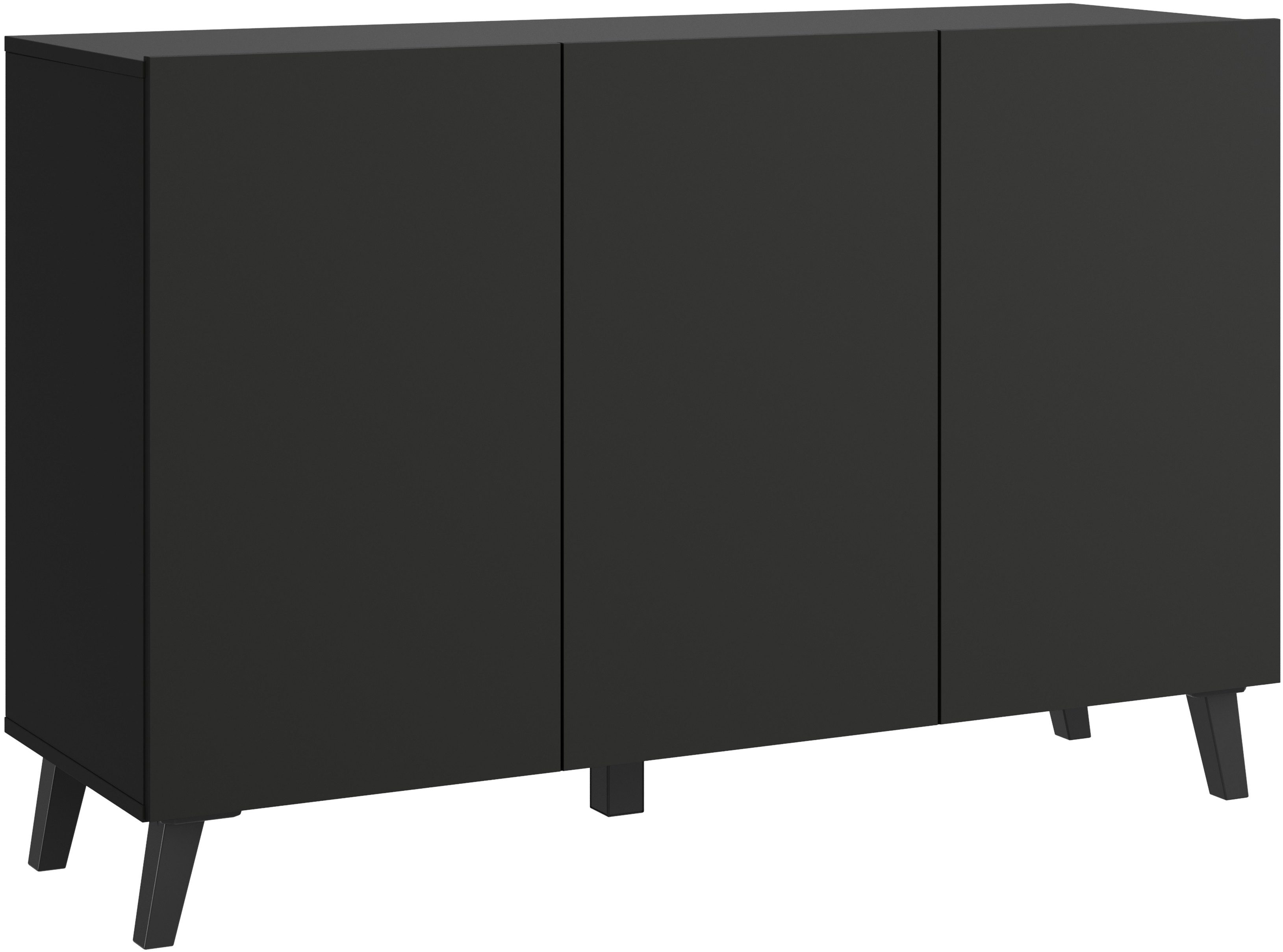 Home affaire Sideboard SIDEBOARD PHUKET II, Stilvolle, grifflose Kommode, Breite 120cm (1 St), Mit 6 Fächern und höhenverstellbaren Einlegeböden