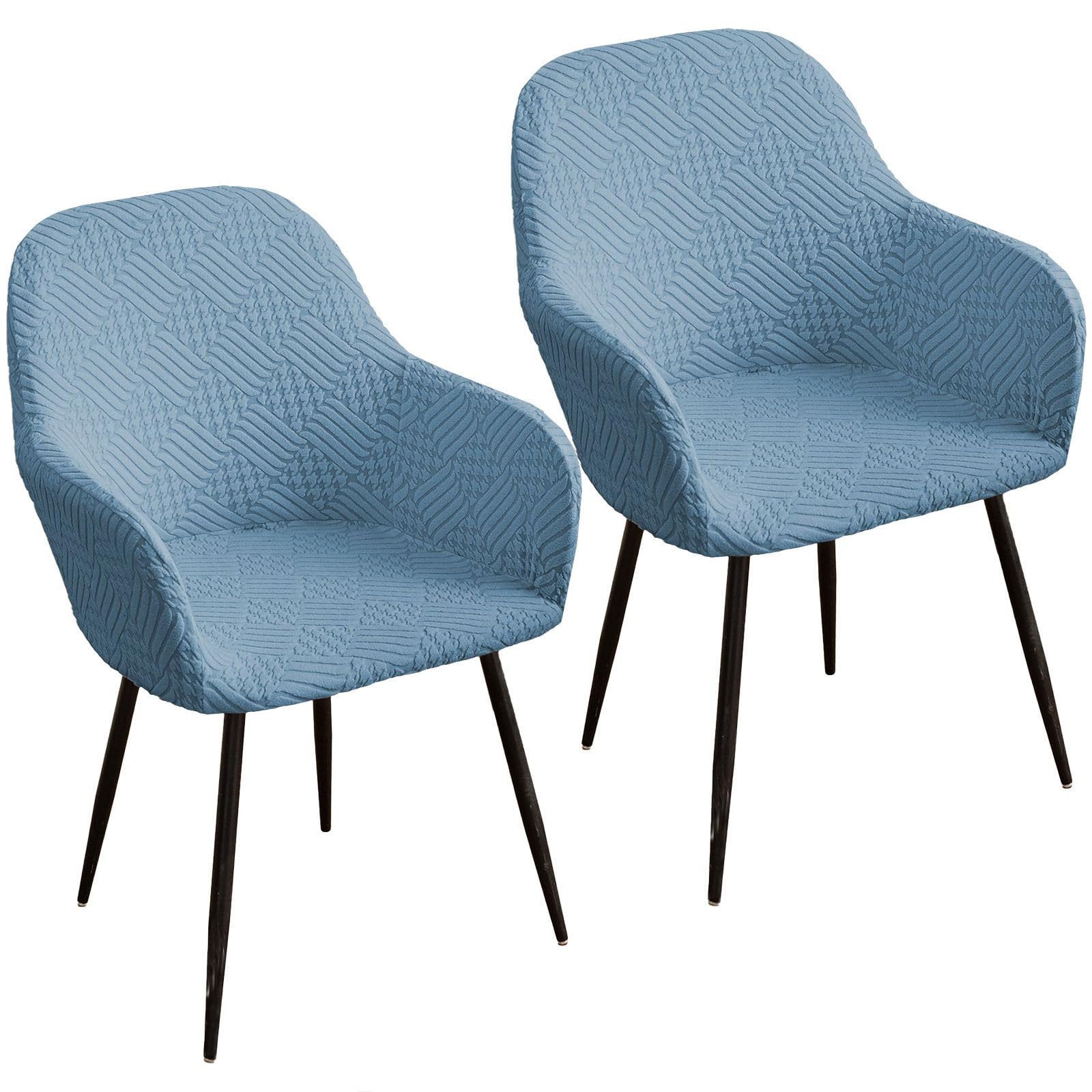 Coonoor Stuhlhusse Stuhlhussen Stretch Stuhlbezug Sesselbezug 2/4er Set, Schwingstühle mit Armlehnen Abnehmbare Schonbezug