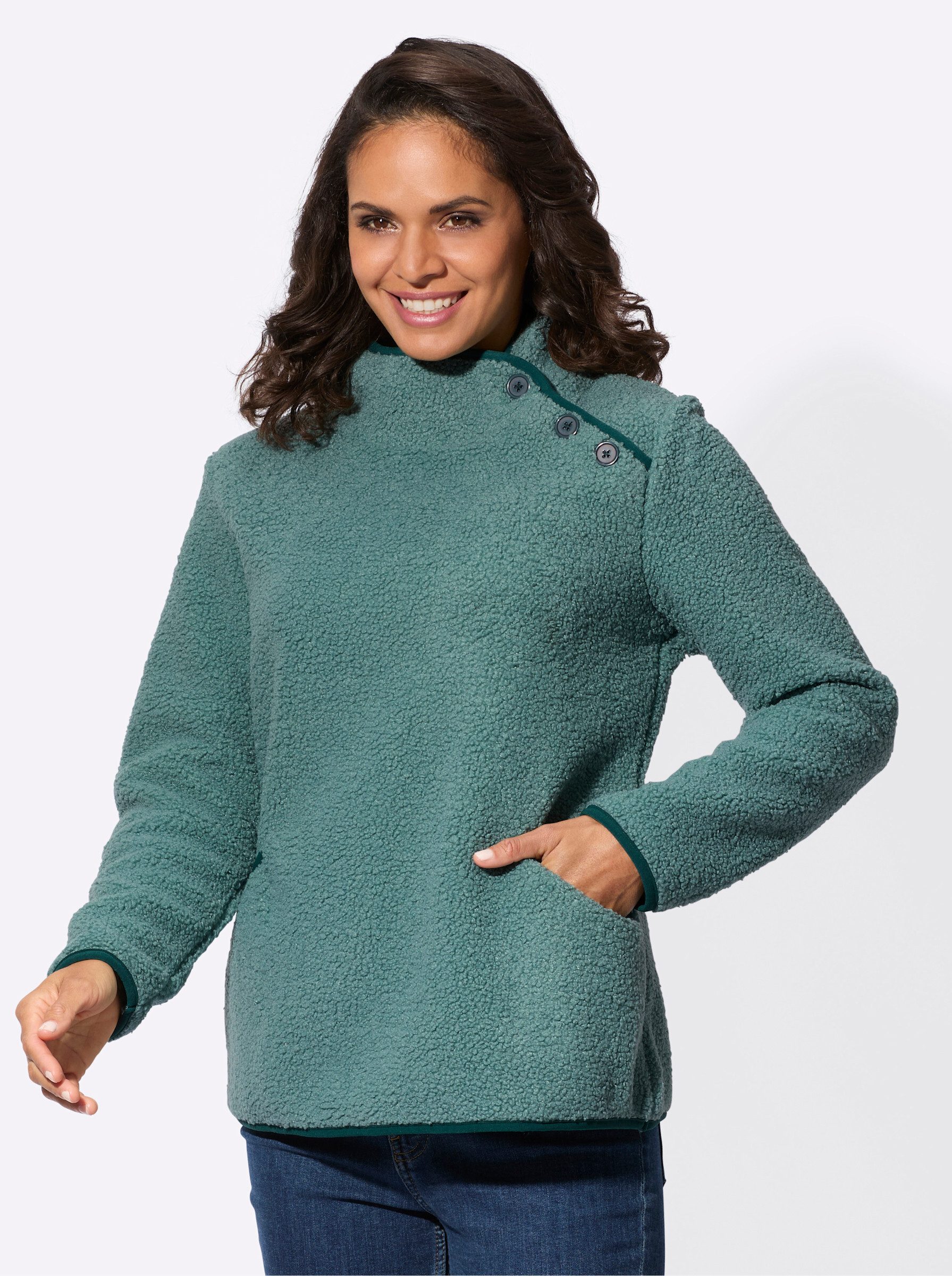 Witt Fleeceshirt Fleeceshirt . Länge ca. 66 cm günstig online kaufen