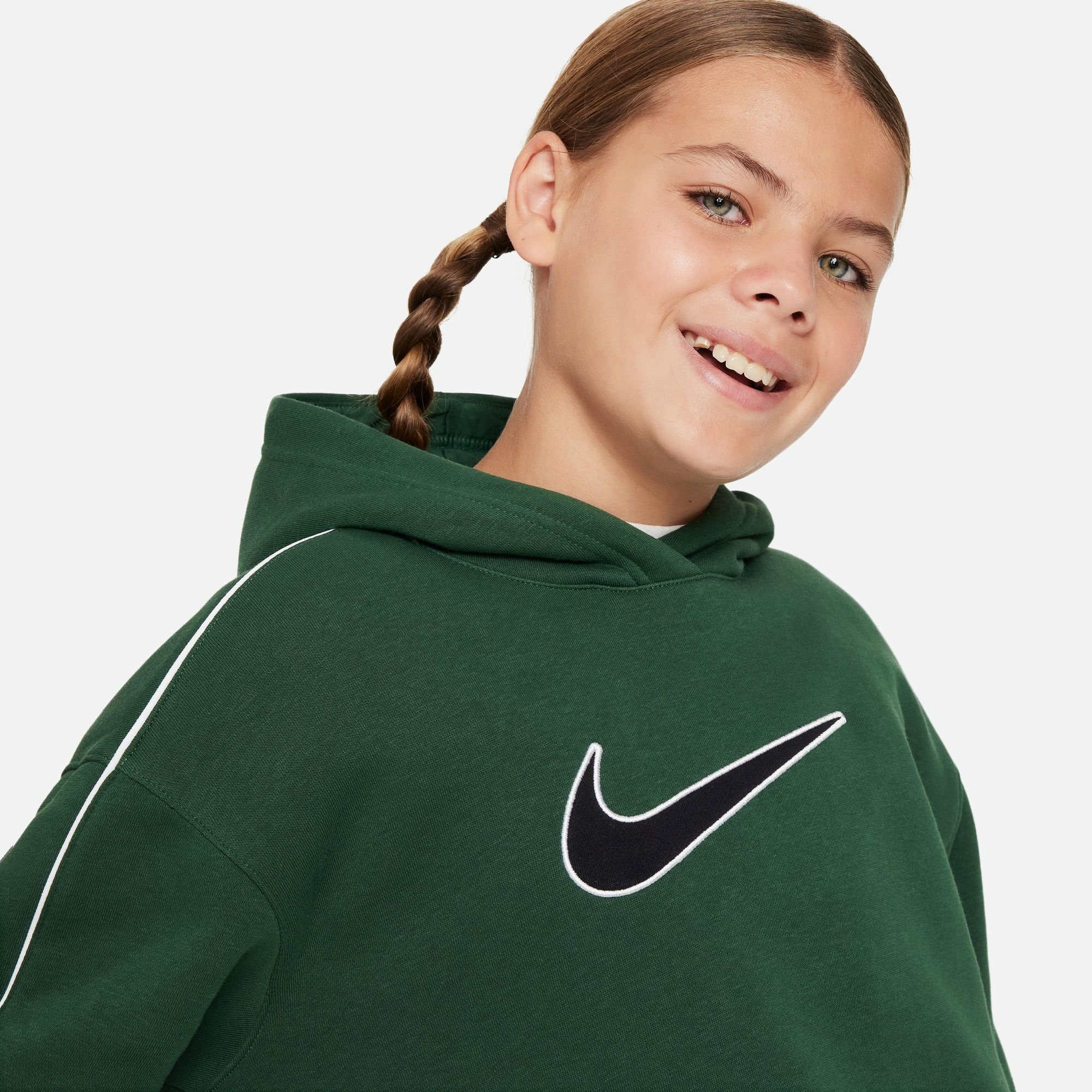 OS PO für Kinder FIR/FIR/WHITE Kapuzensweatshirt - Sportswear NSW Nike HOODIE SW