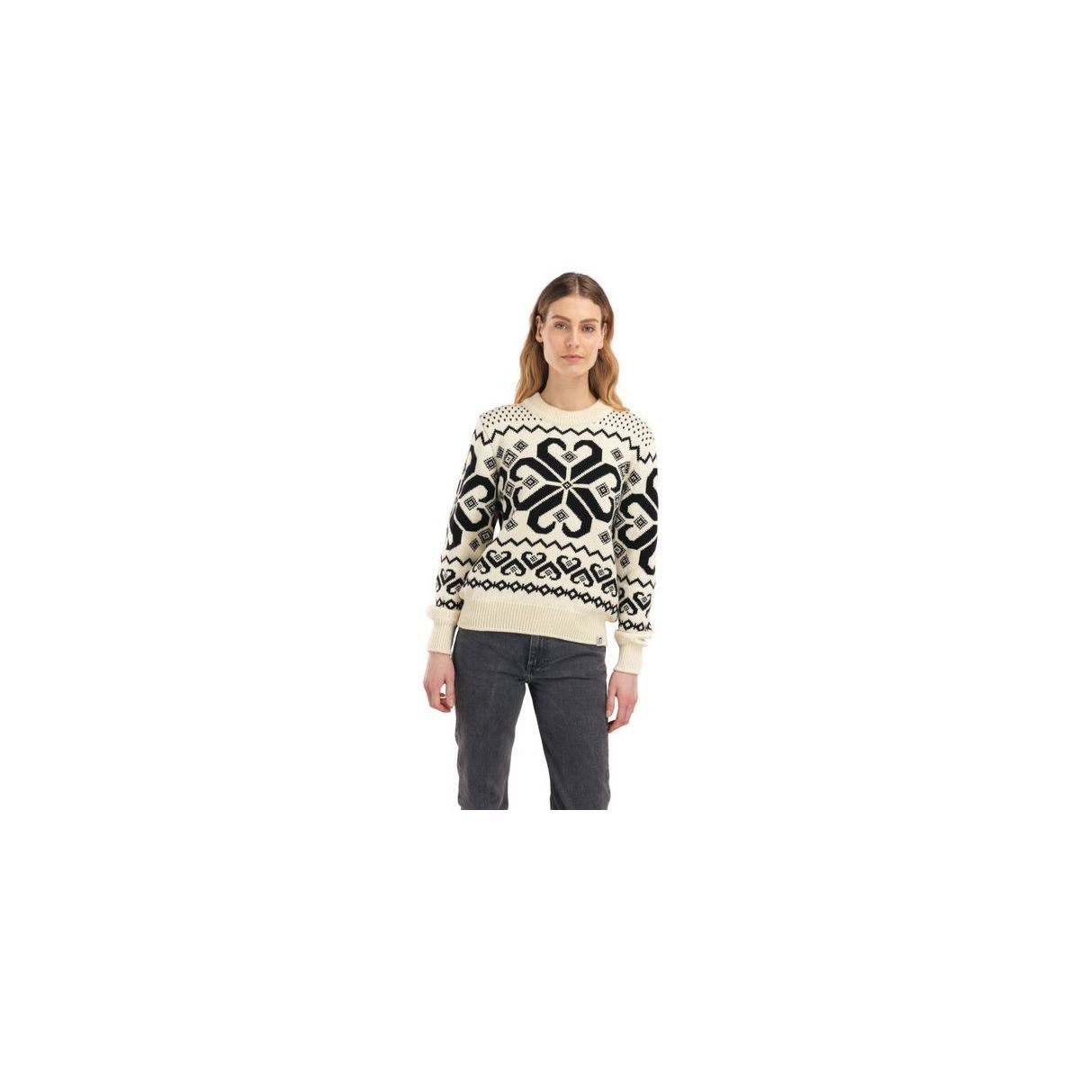 Dale of Norway Fleecepullover Falkeberg Feminine Sweater Eleganter Damenpullover aus hautweicher Merinowolle mit modernem