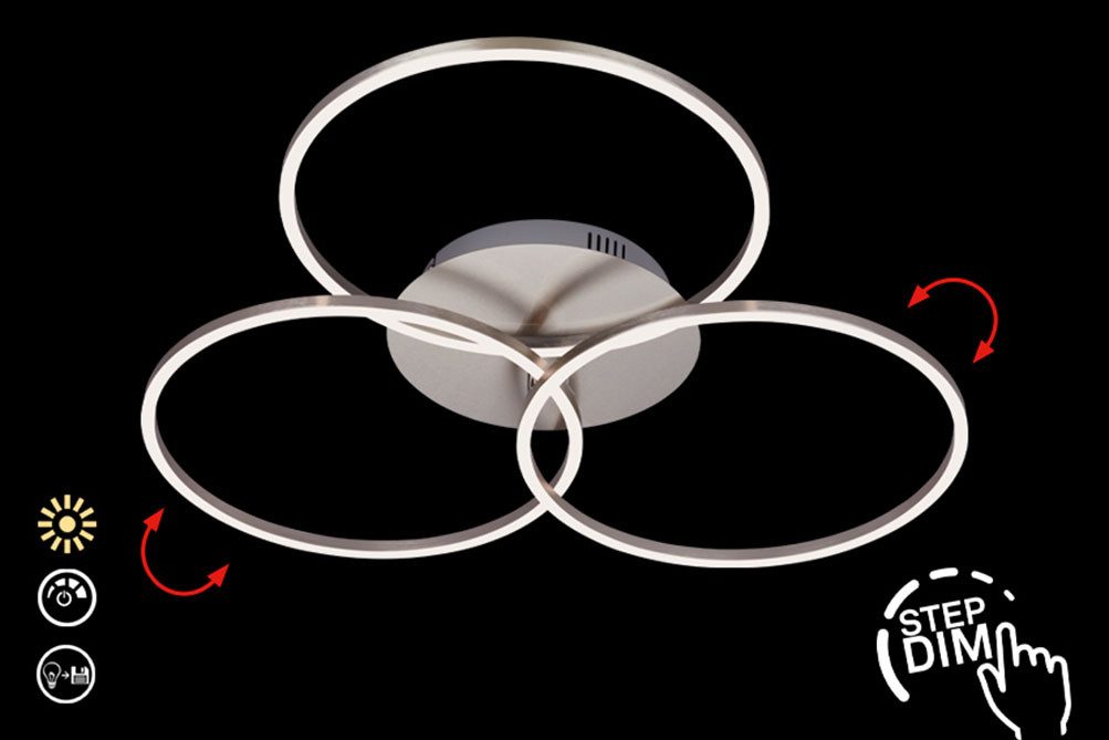 Briloner Leuchten LED Deckenleuchte FRAME