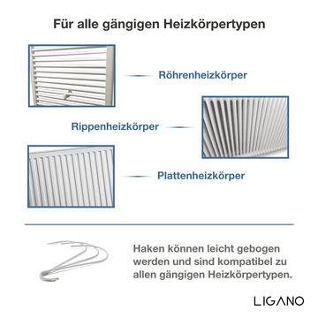Ligano Luftbefeuchter für Heizkörper 3er Set, Keramik Wasserverdunster für die Heizung, 0,40 l Wassertank, Hohe Keramik-Qualität und sichere Versandverpackung