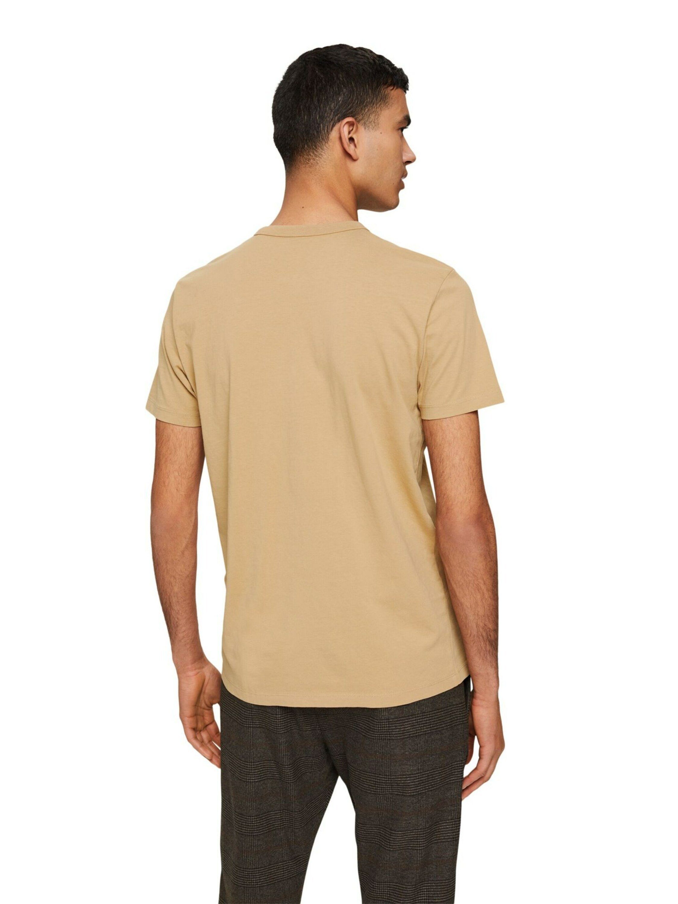T-Shirt beige (1-tlg) Esprit