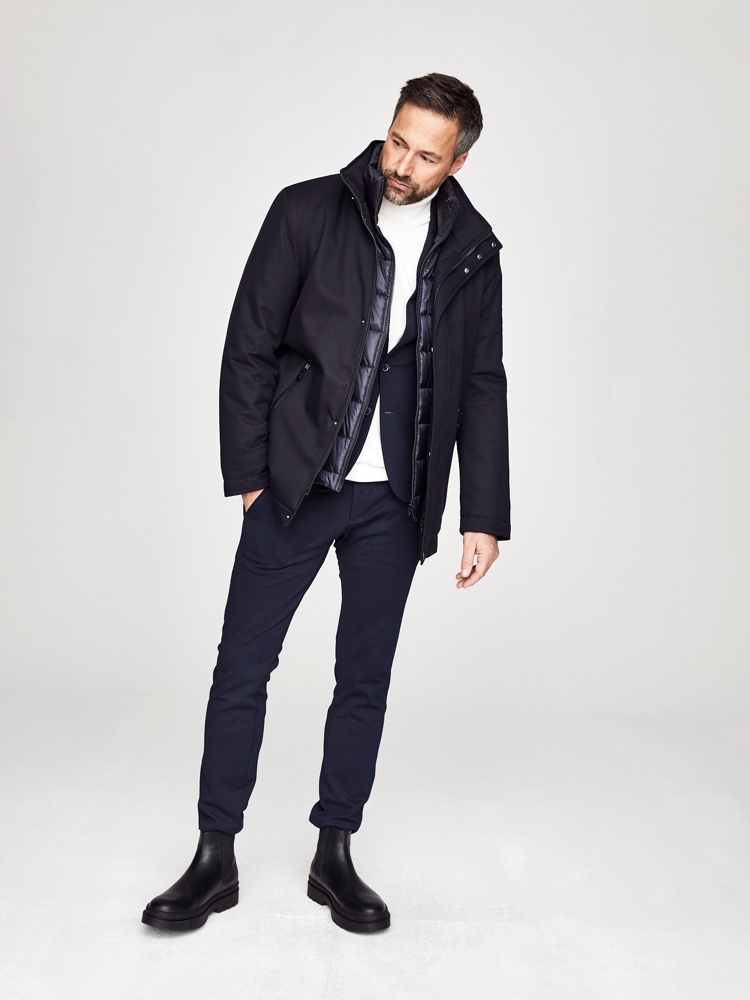 New Canadian Winterjacke New Canadian Herren Winterjacke - dunkelblau (1-St)