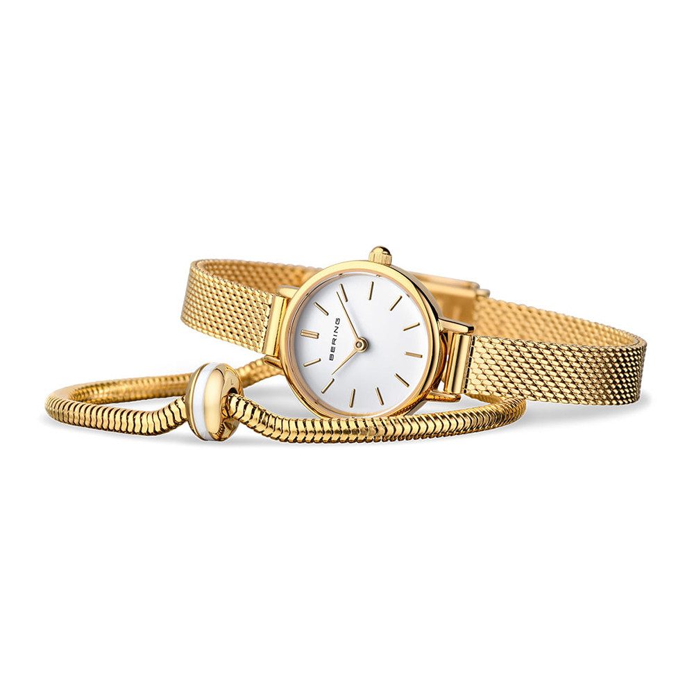 Bering Quarzuhr Bering Classic gold glänzend Gift Set Lovely 11022-334-Love günstig online kaufen
