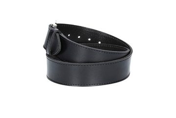 kiddybelts Ledergürtel Ledergürtel Kids 30mm abgenäht in Schwarz mit Dornschließe in Silber (KB16-790) sehr weiches Vollrindleder