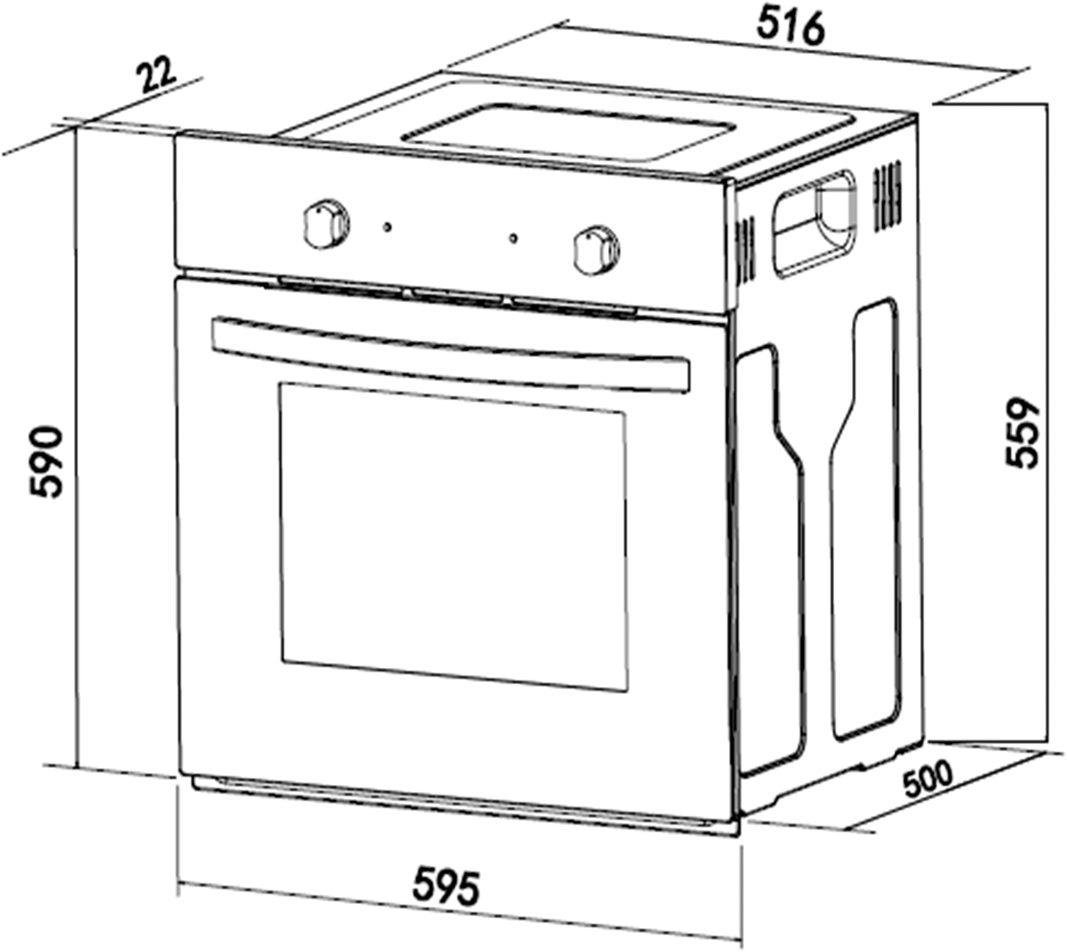 Coin cuisine Kitchenette KS-Georgia, avec plan de travail de 38 mm d'épaisseur, largeur 260 cm, avec appareils électroménagers et réfrigérateur en option