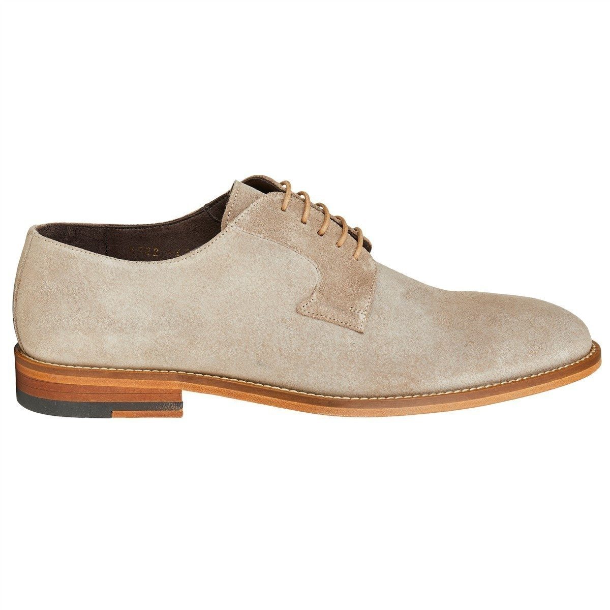 Wilvorst Wilvorst SCHUHE Herren Schnürschuh Veloursleder Sand Schnürschuh